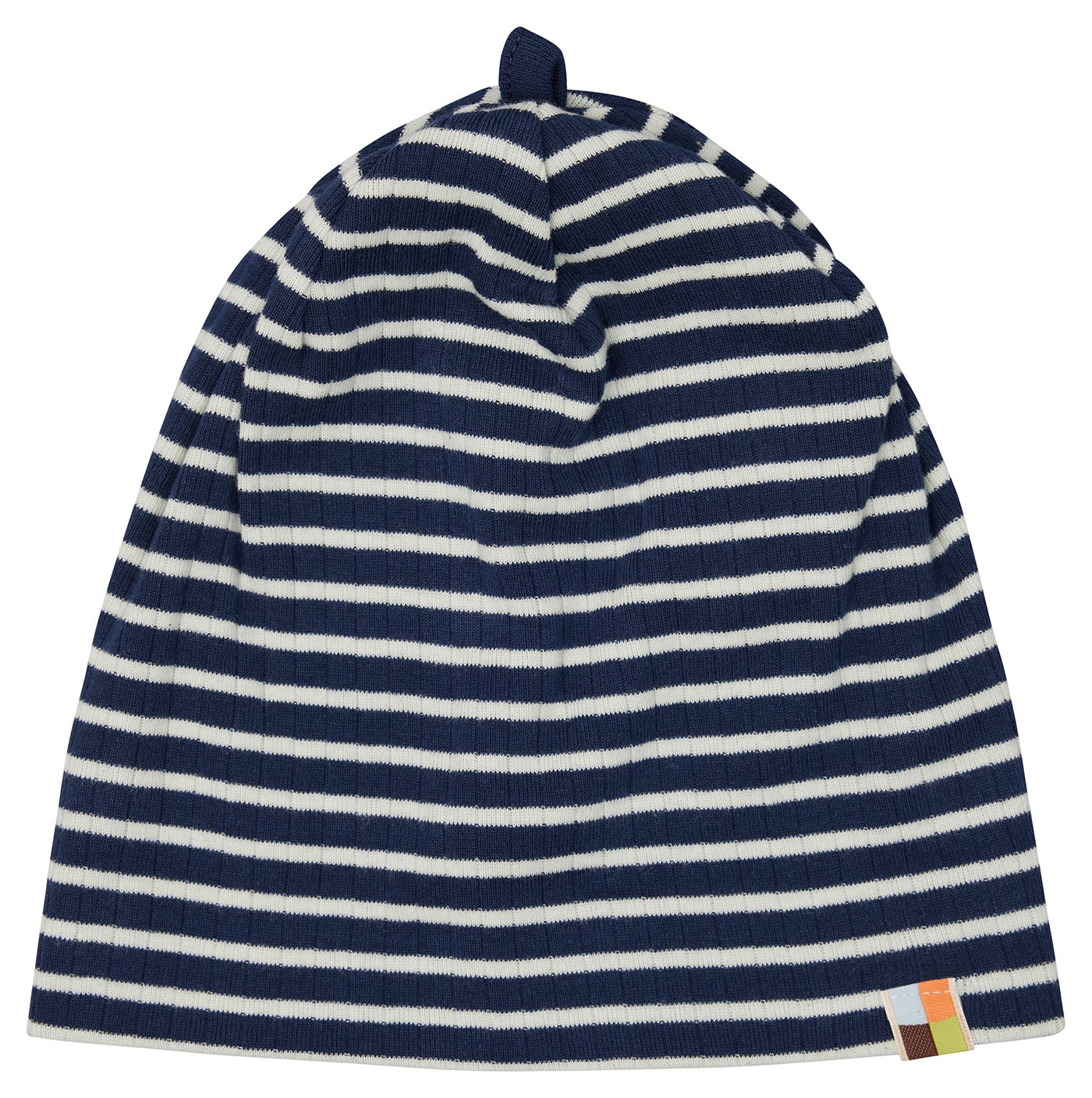 Beanie striped with ribbed
