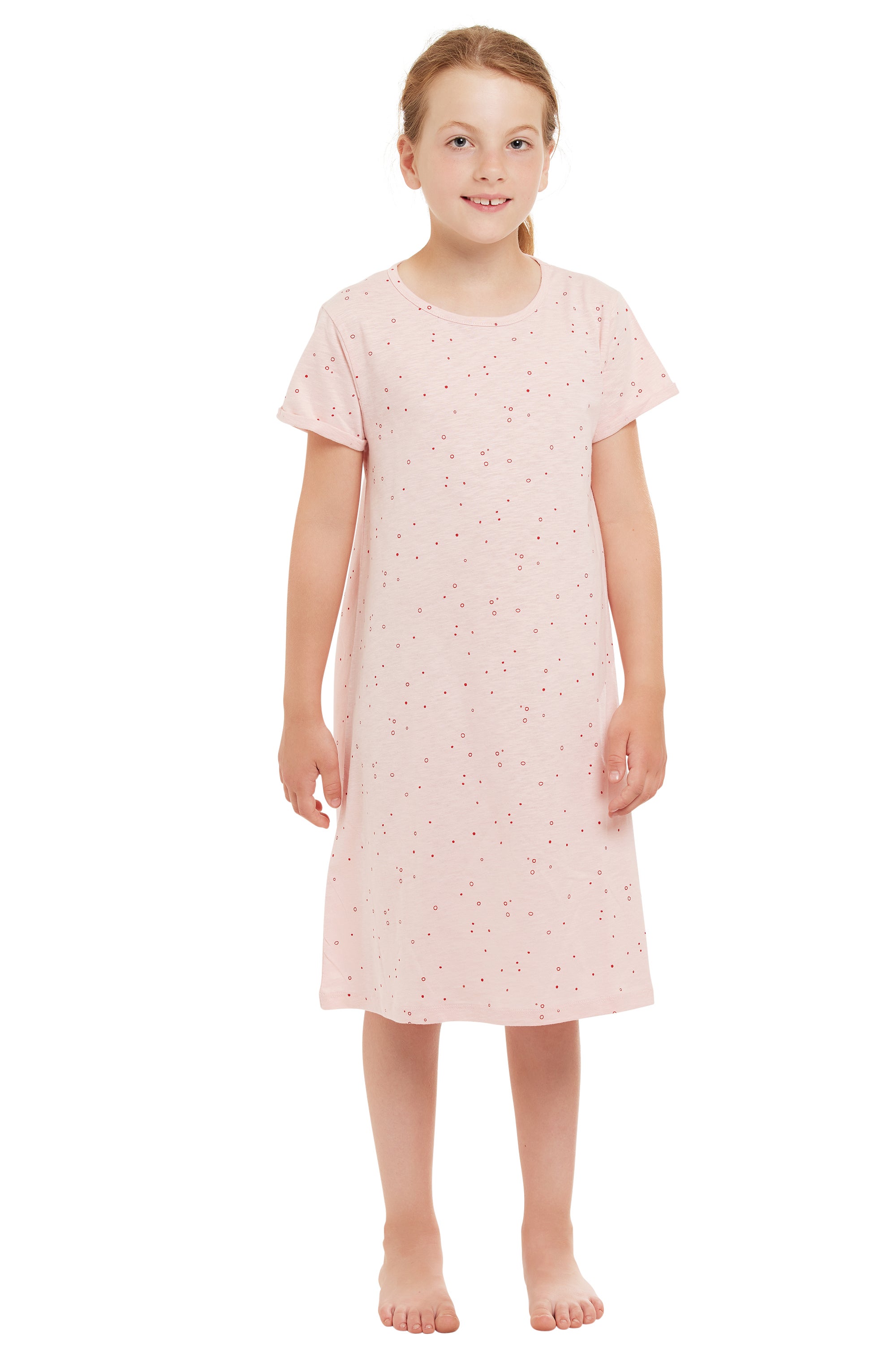 - Kleid Slub Jersey mit Druck - Kleid Slub Jersey mit Druck