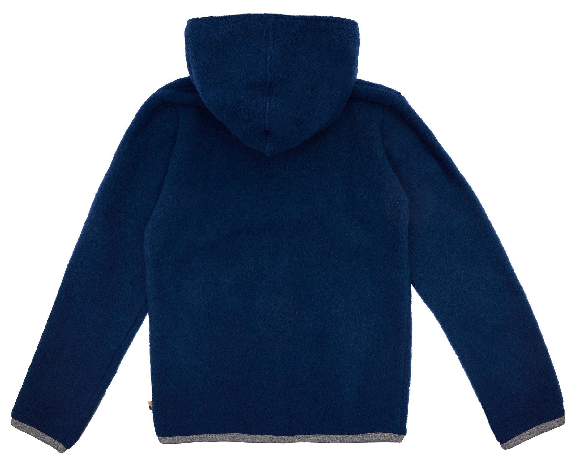 Wool fleece jacket with hood