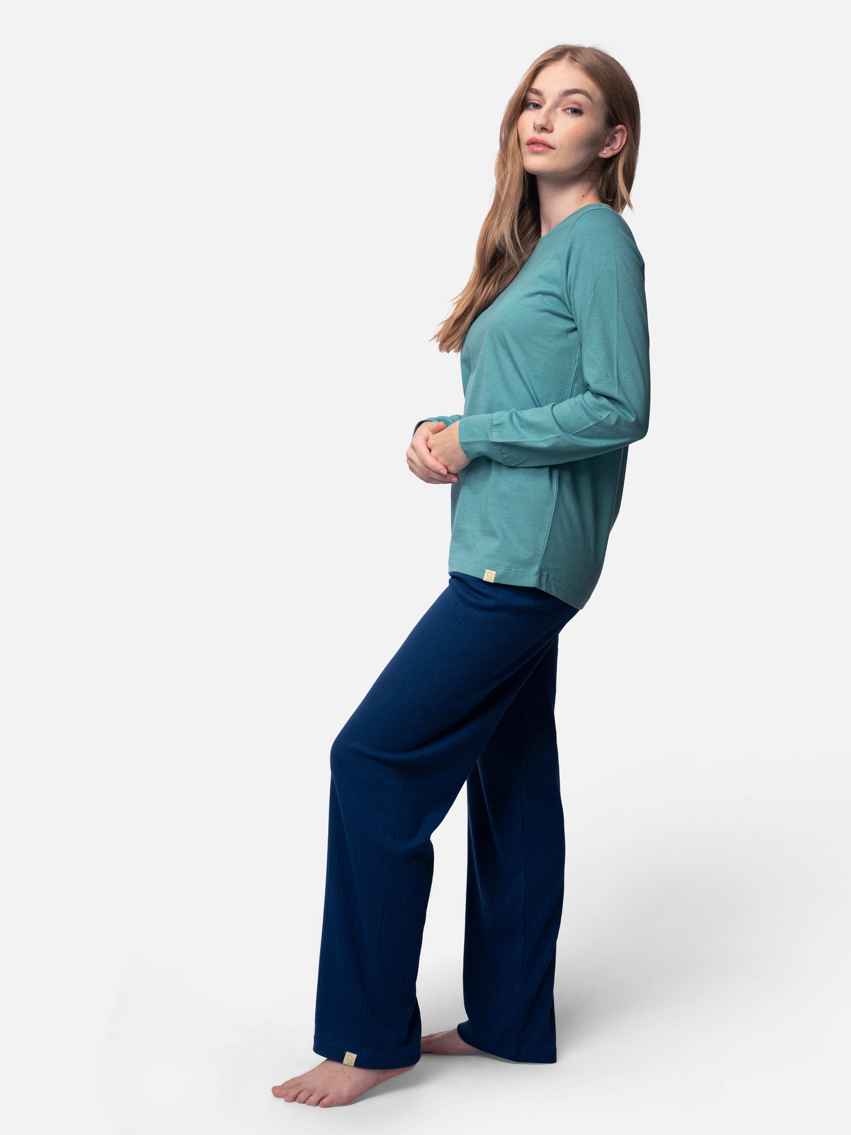 Langarm-Shirt mit Woll-Anteil