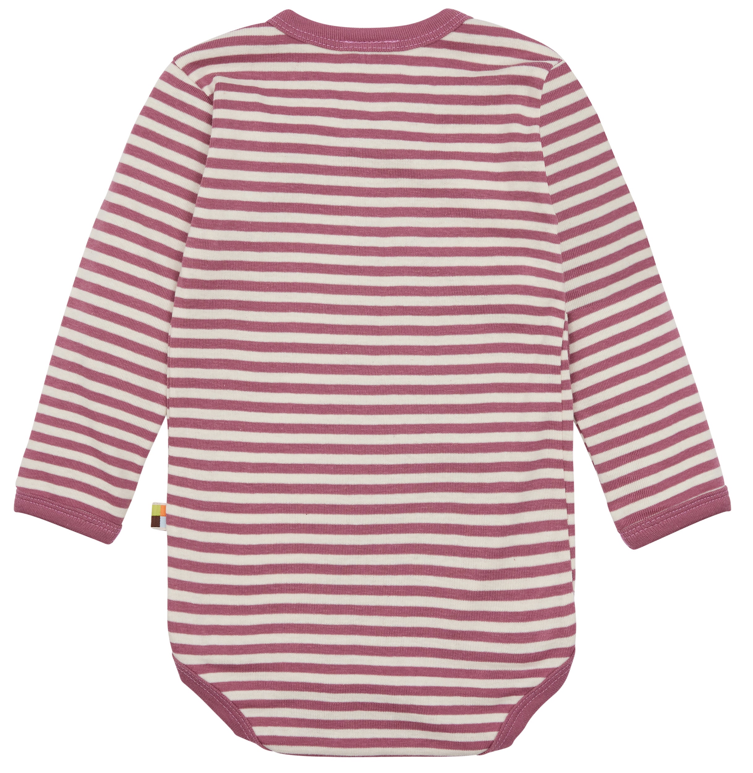 Striped wrap body with long sleeves Striped wrap body with long sleeves