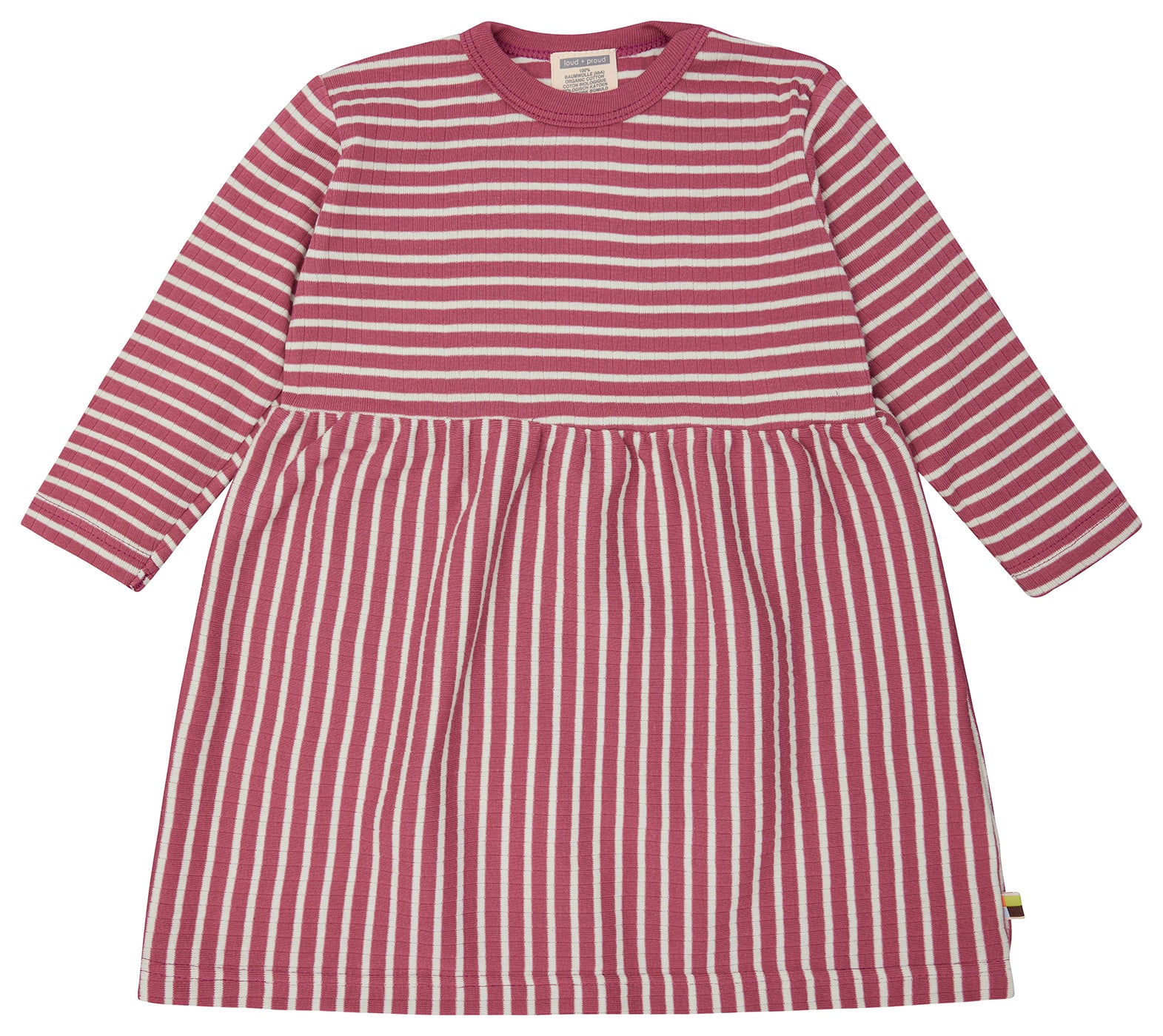 - Kleid langarm gestreift mit Rippe - Kleid langarm gestreift mit Rippe