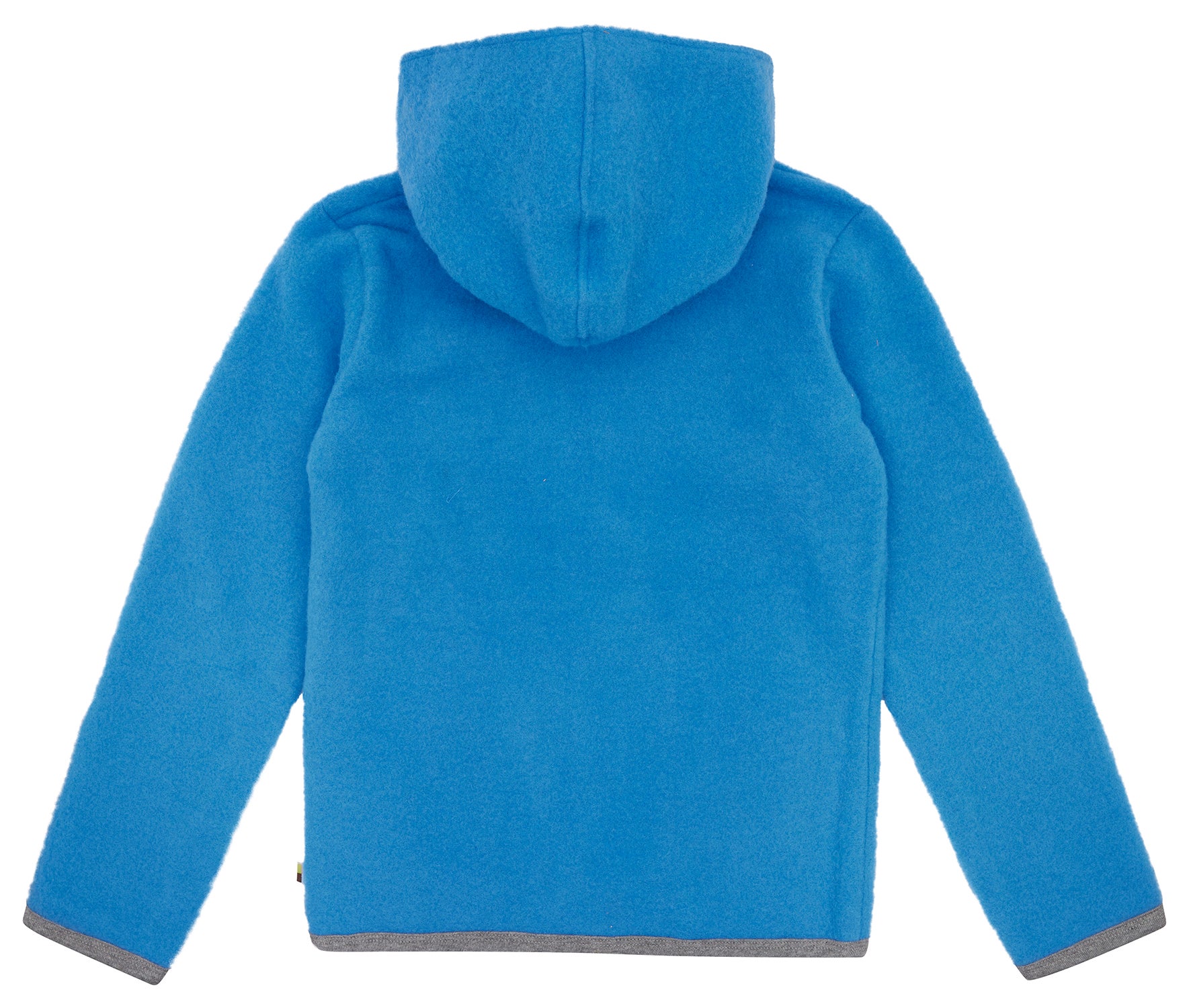 Wool fleece jacket with hood