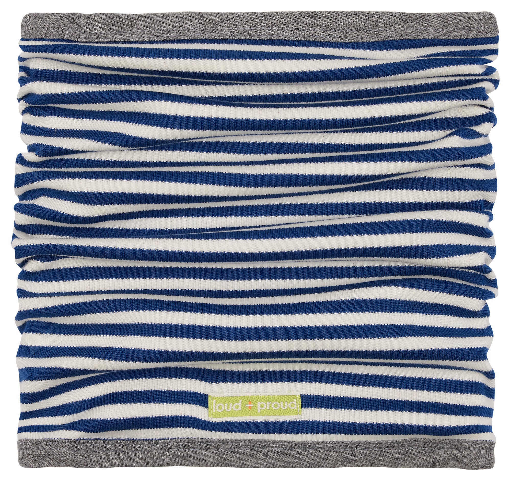 Reversible tube scarf made of interlock Reversible tube scarf made of interlock