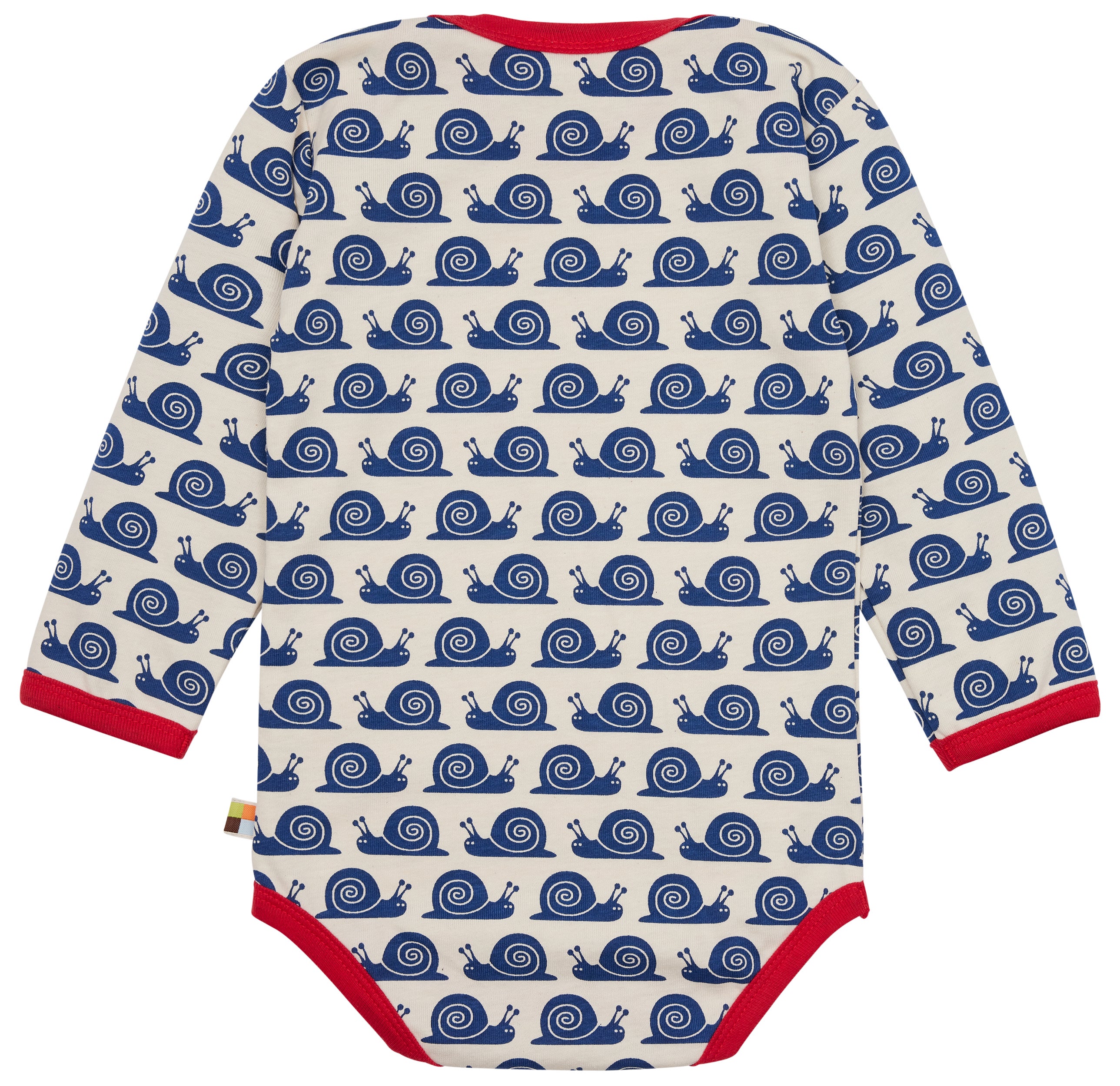 Long-sleeved body with snail print Long-sleeved body with snail print