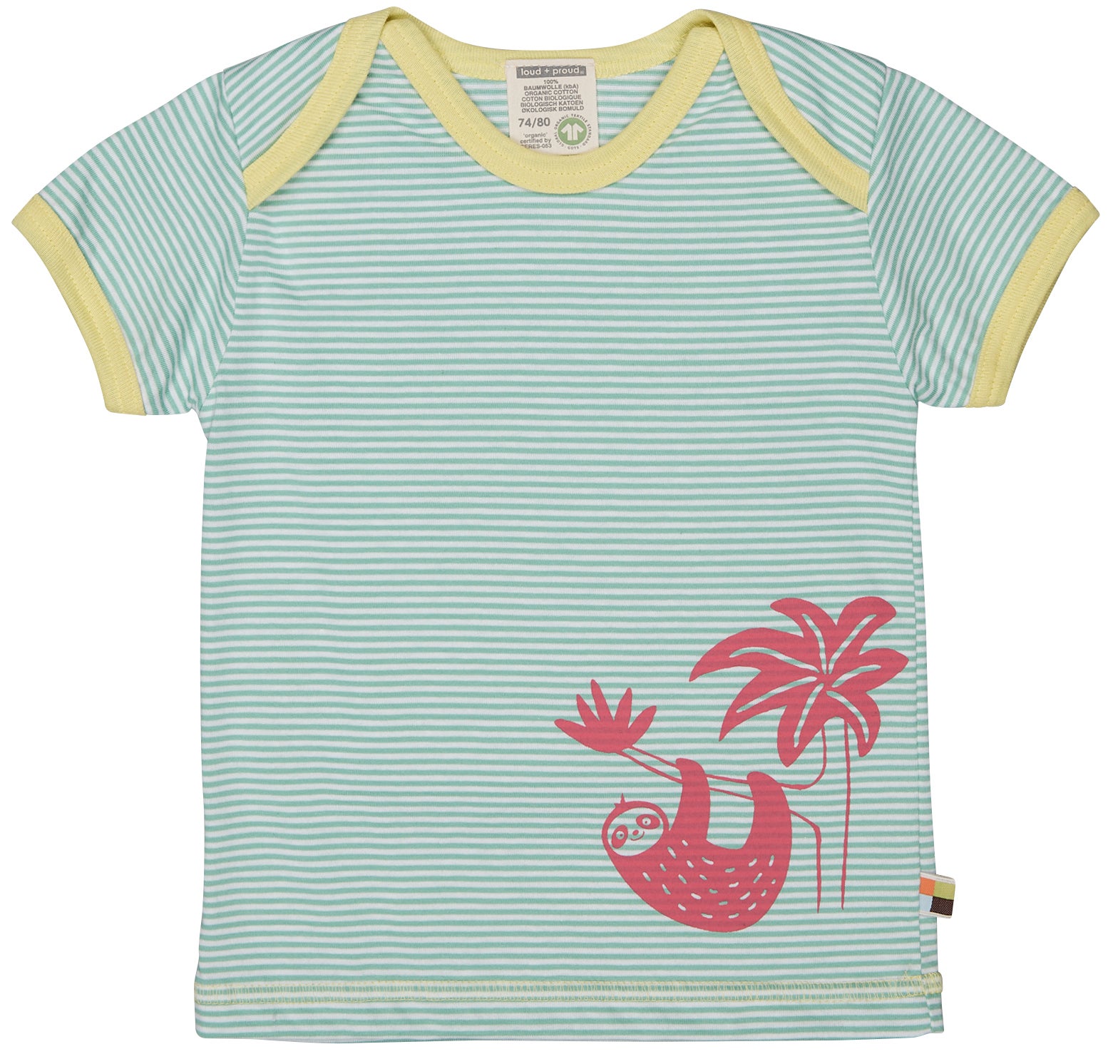 - T-Shirt Ringel m. Druck - T-Shirt Ringel m. Druck