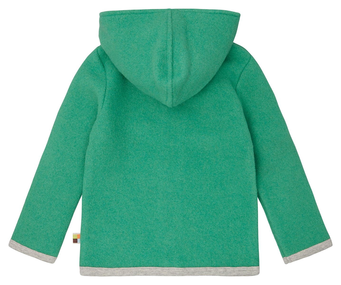 Wool fleece jacket with hood