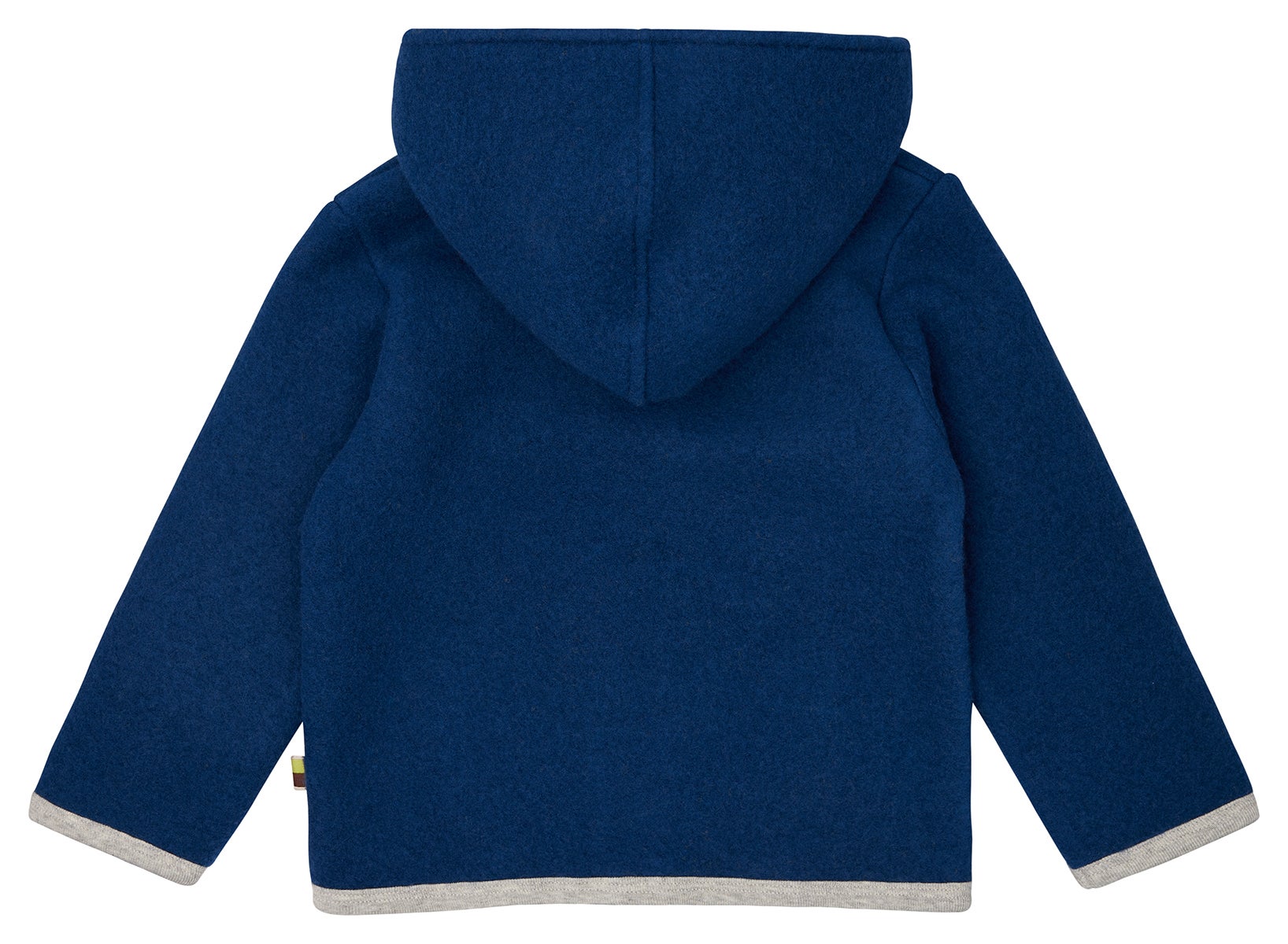 Wool fleece jacket with hood