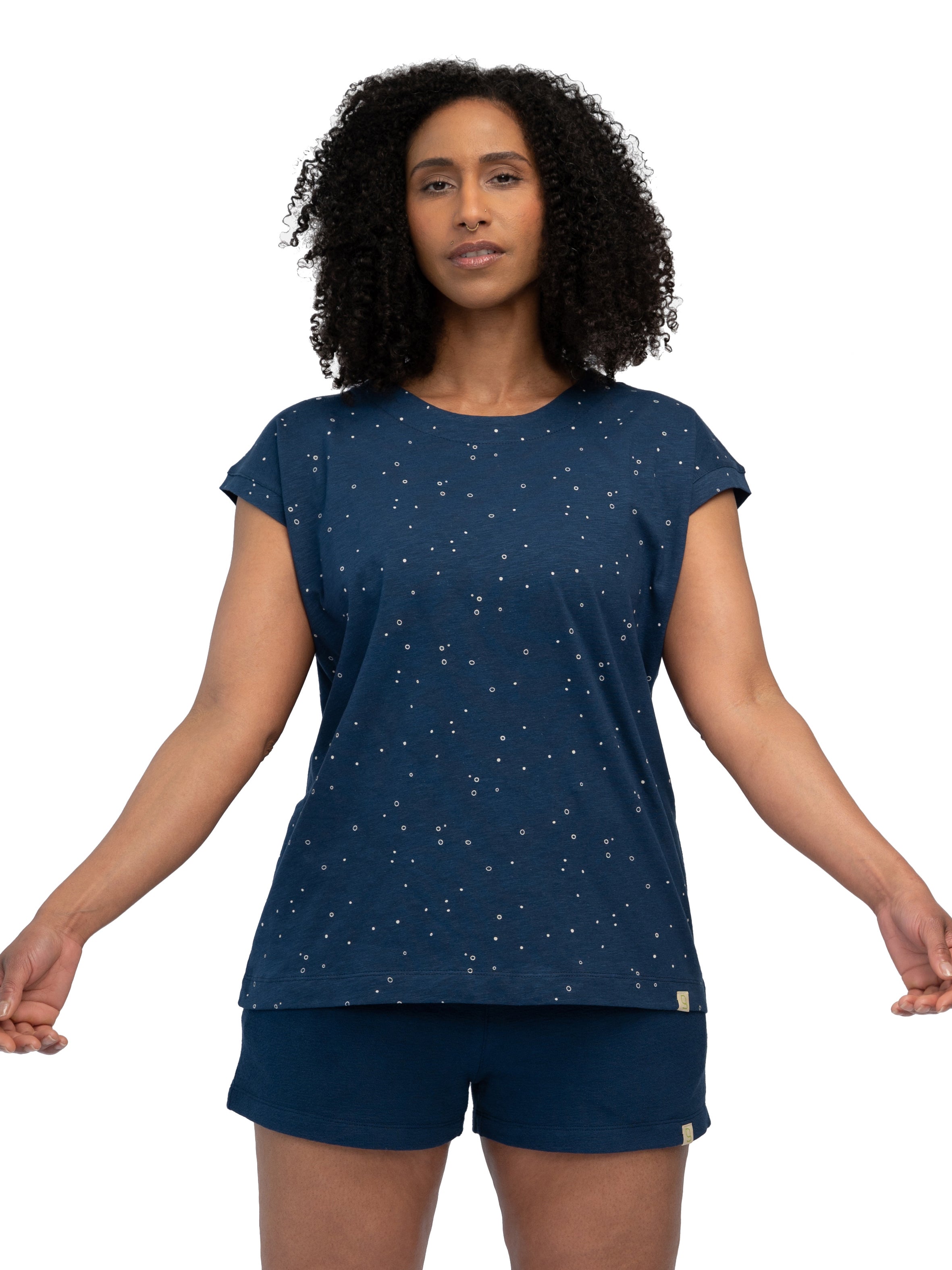 T-Shirt Slub Jersey mit Druck