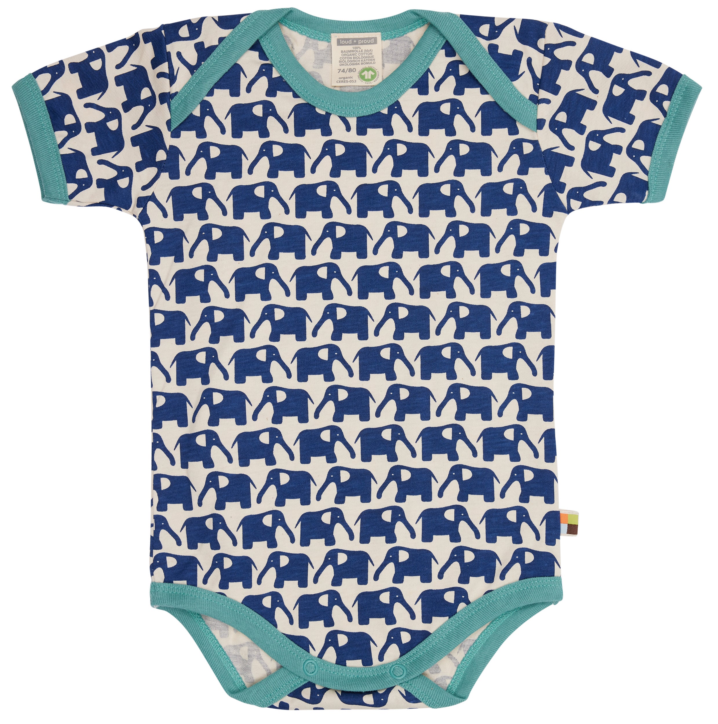 Body short sleeve with print elephants Body short sleeve with print elephants