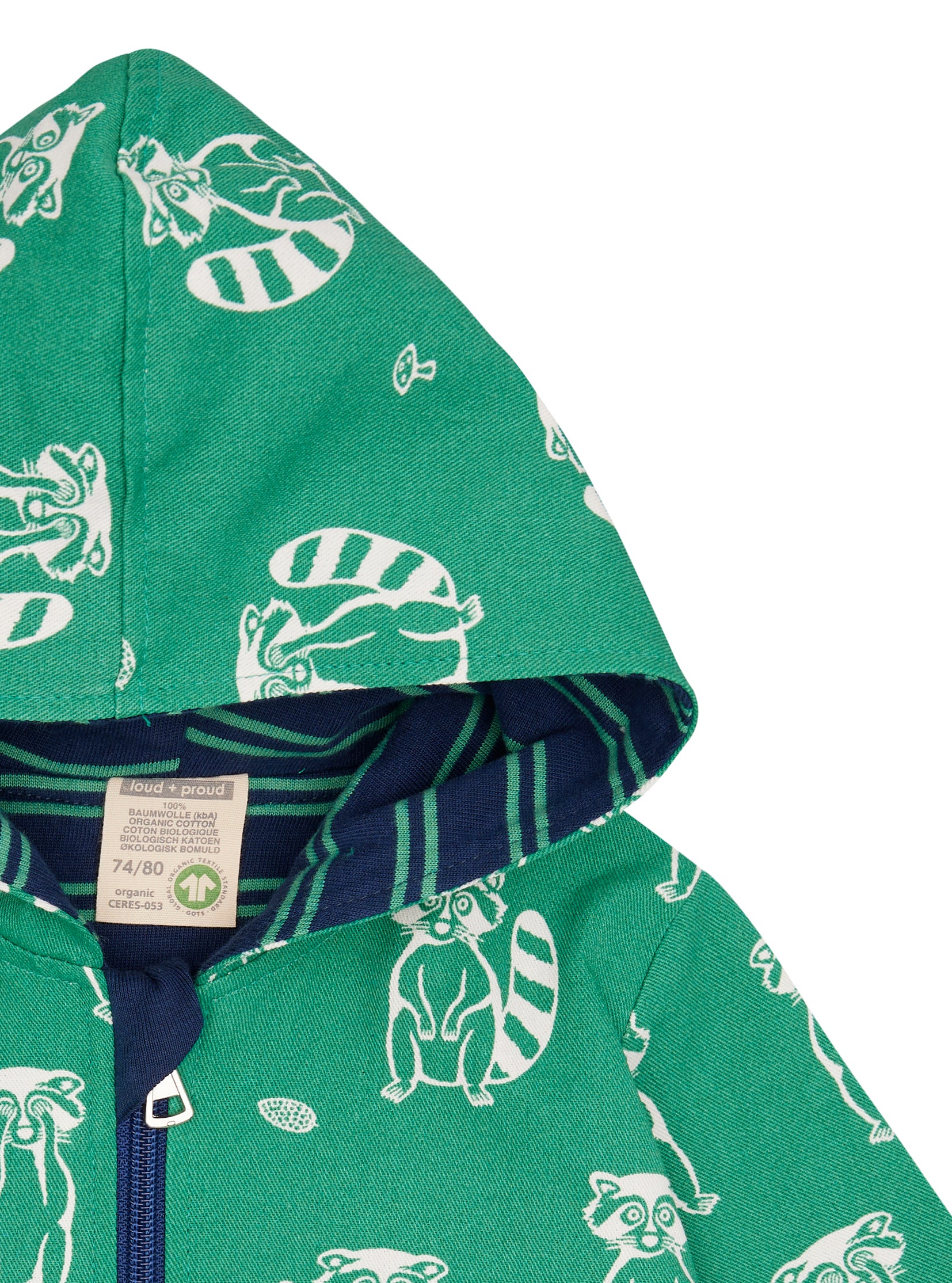 Water-repellent jacket with print.