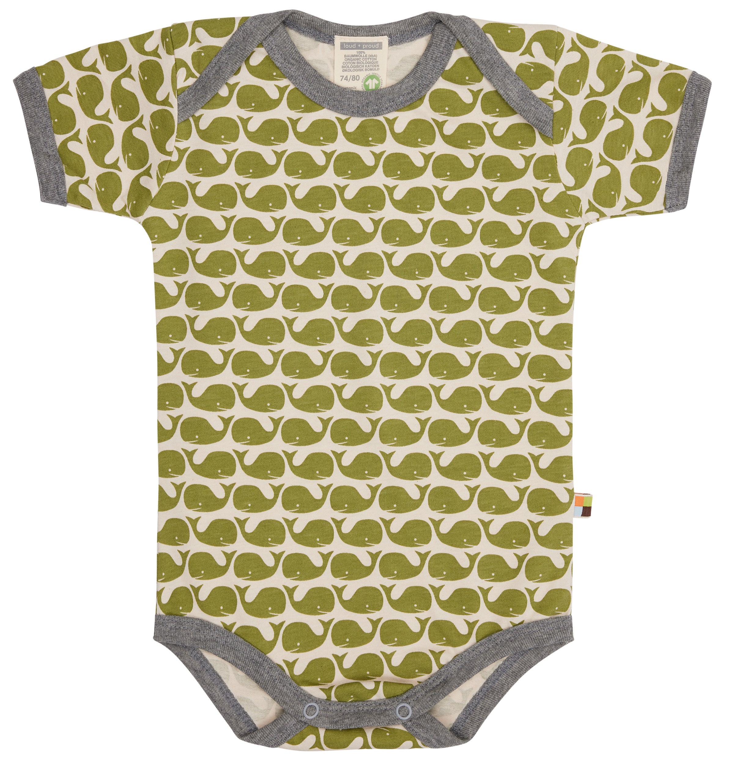 Body short-sleeved with print whales Body short-sleeved with print whales