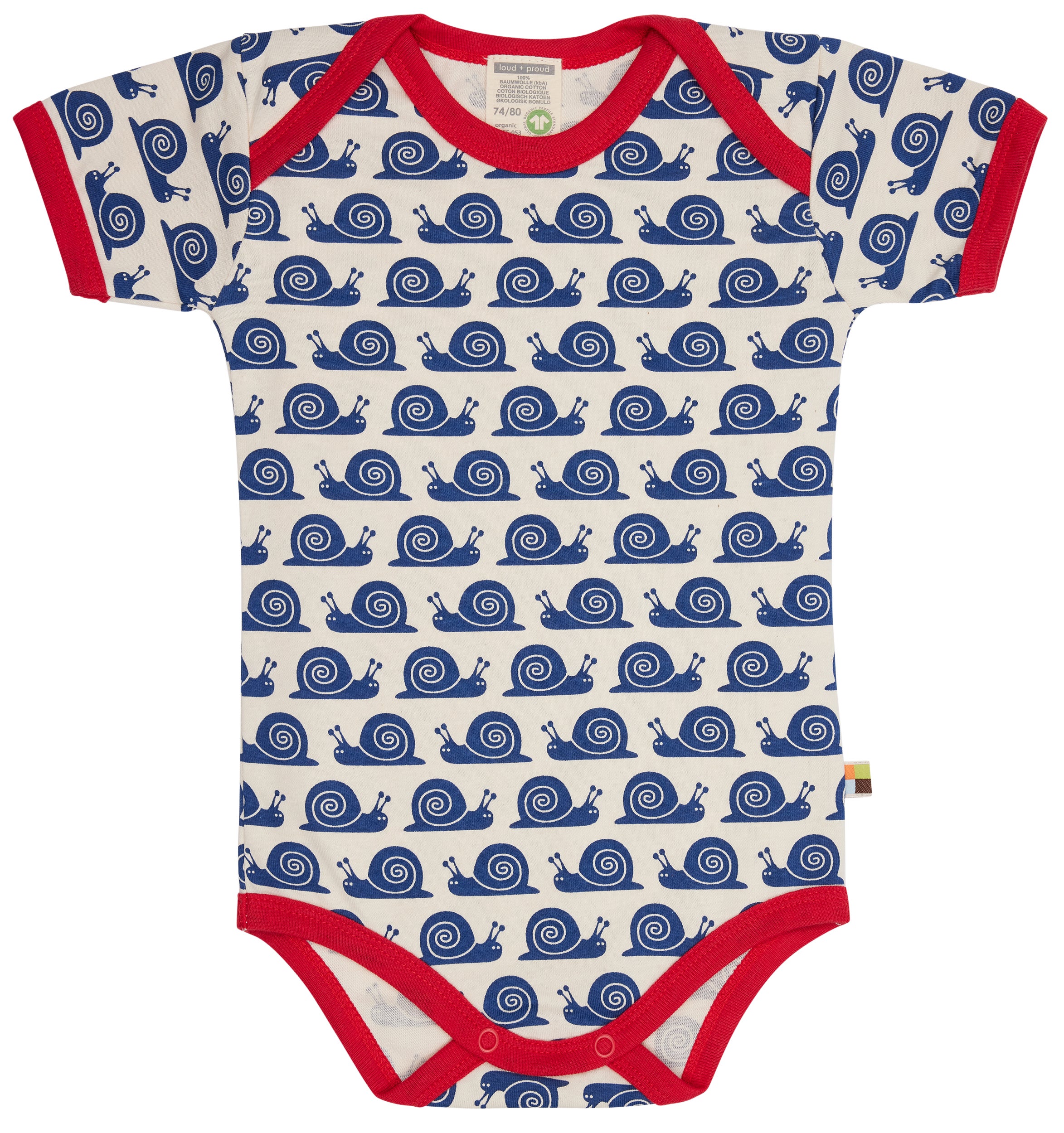 Body short sleeve with print snails Body short sleeve with print snails