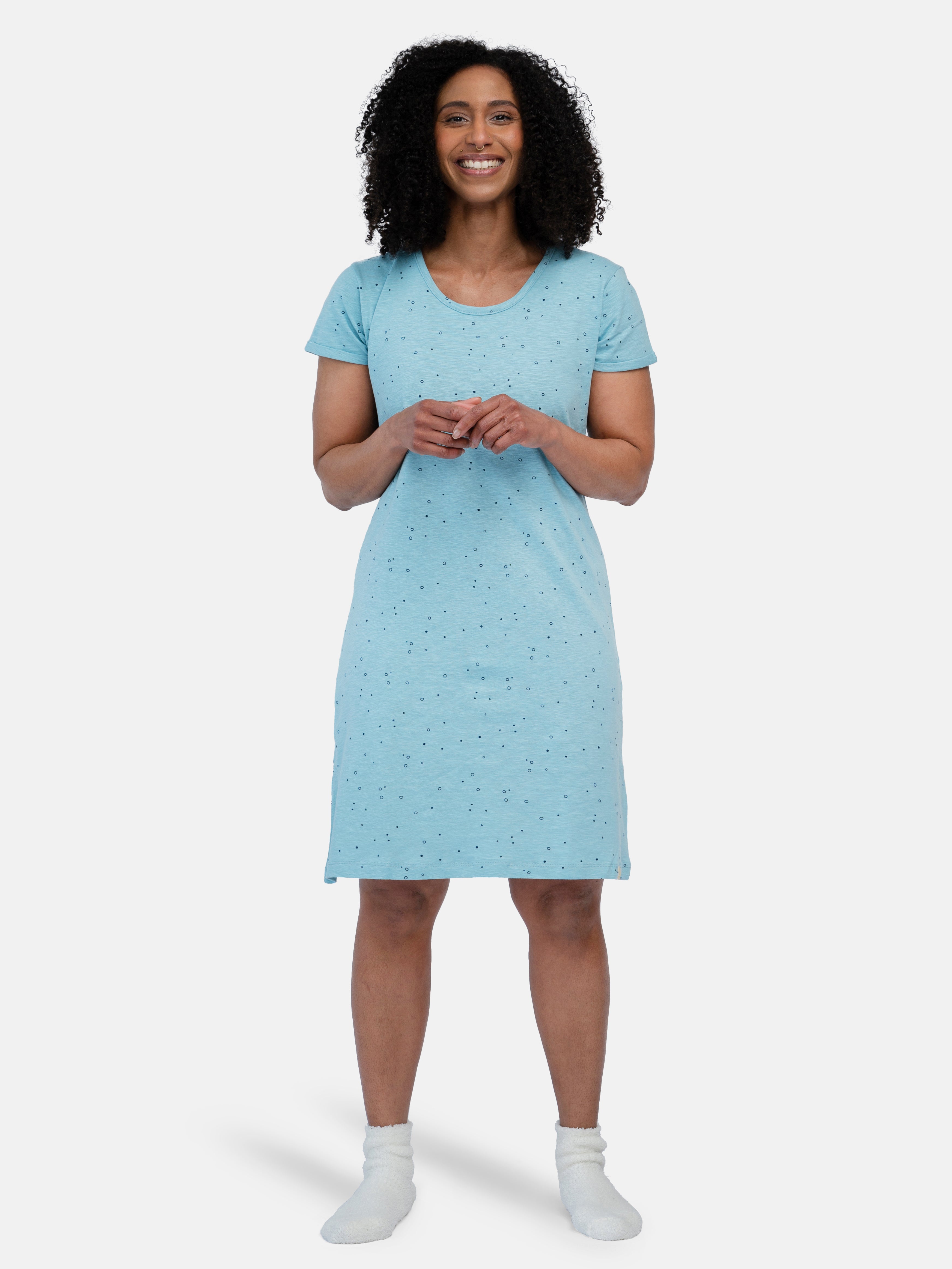 Sleepshirt Slub Jersey mit Druck