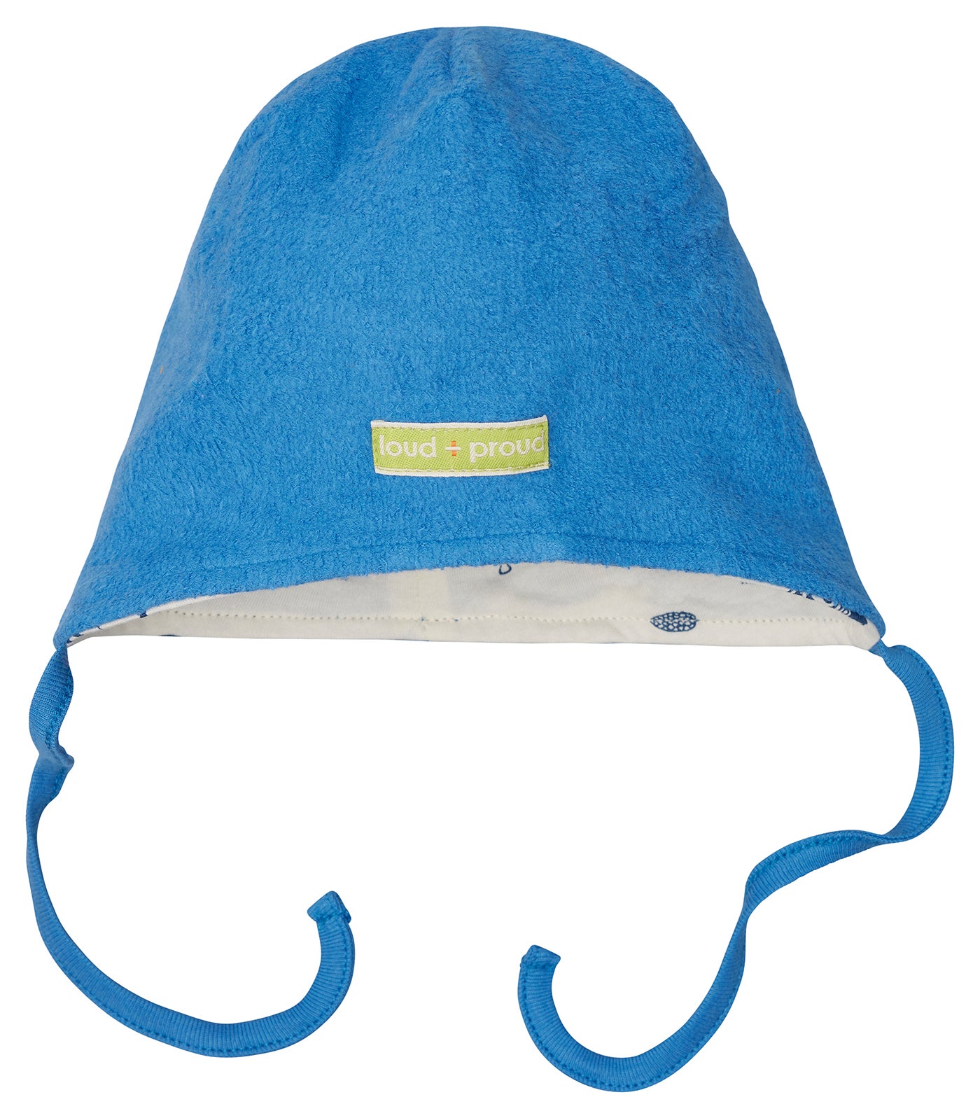 Cotton fleece reversible beanie