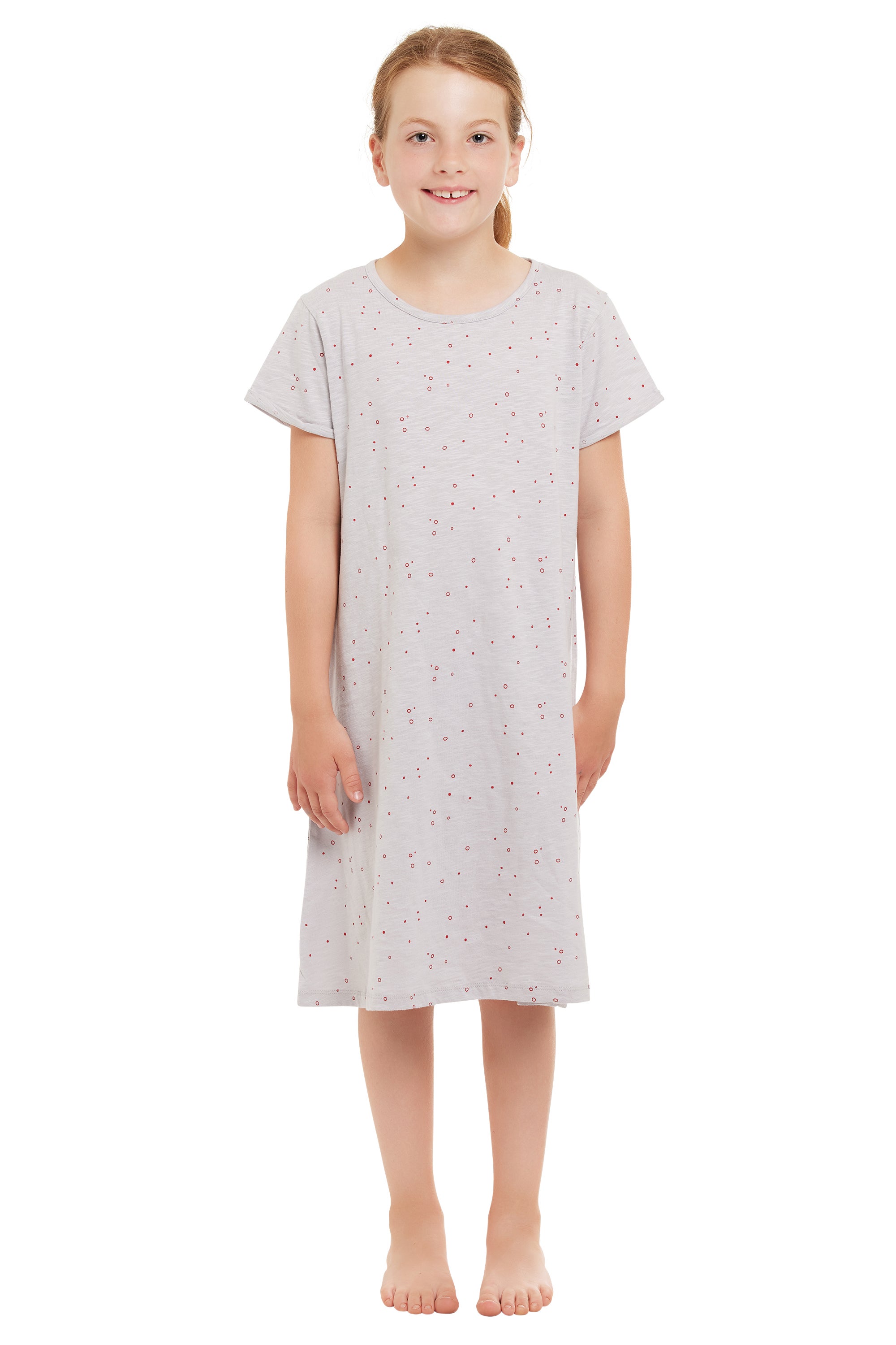 - Kleid Slub Jersey mit Druck - Kleid Slub Jersey mit Druck