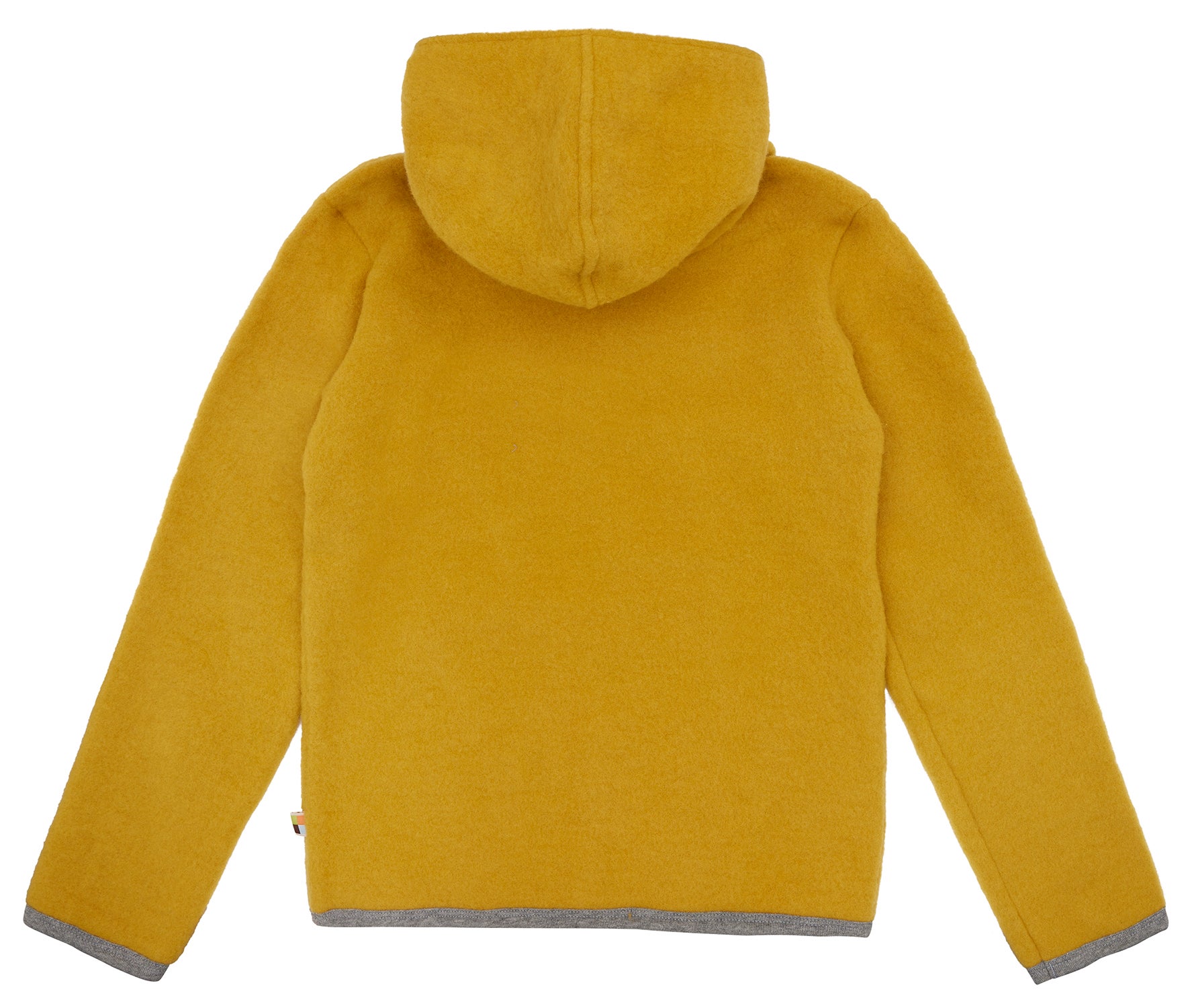 Wool fleece jacket with hood