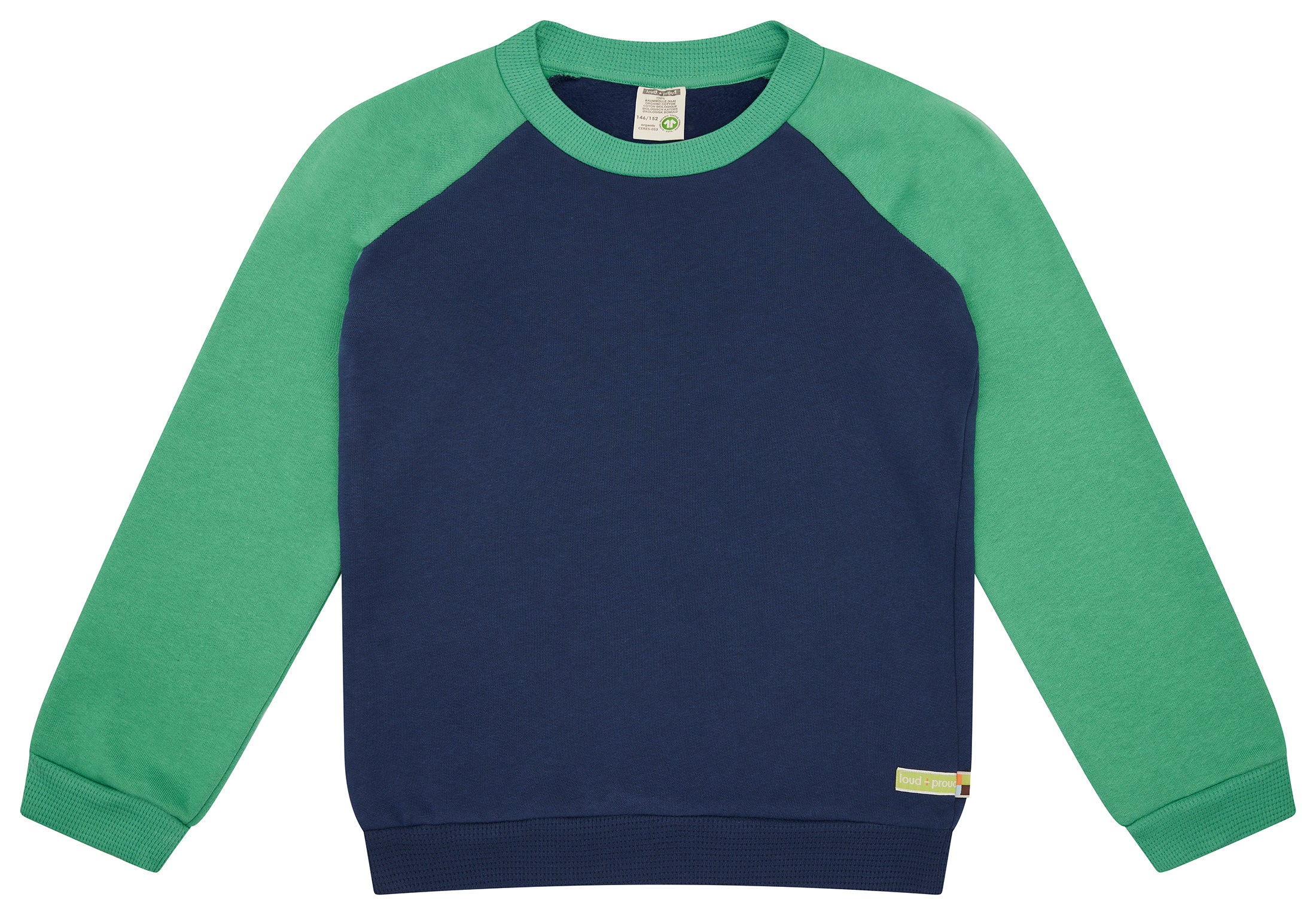 Sweatshirt with raglan sleeves