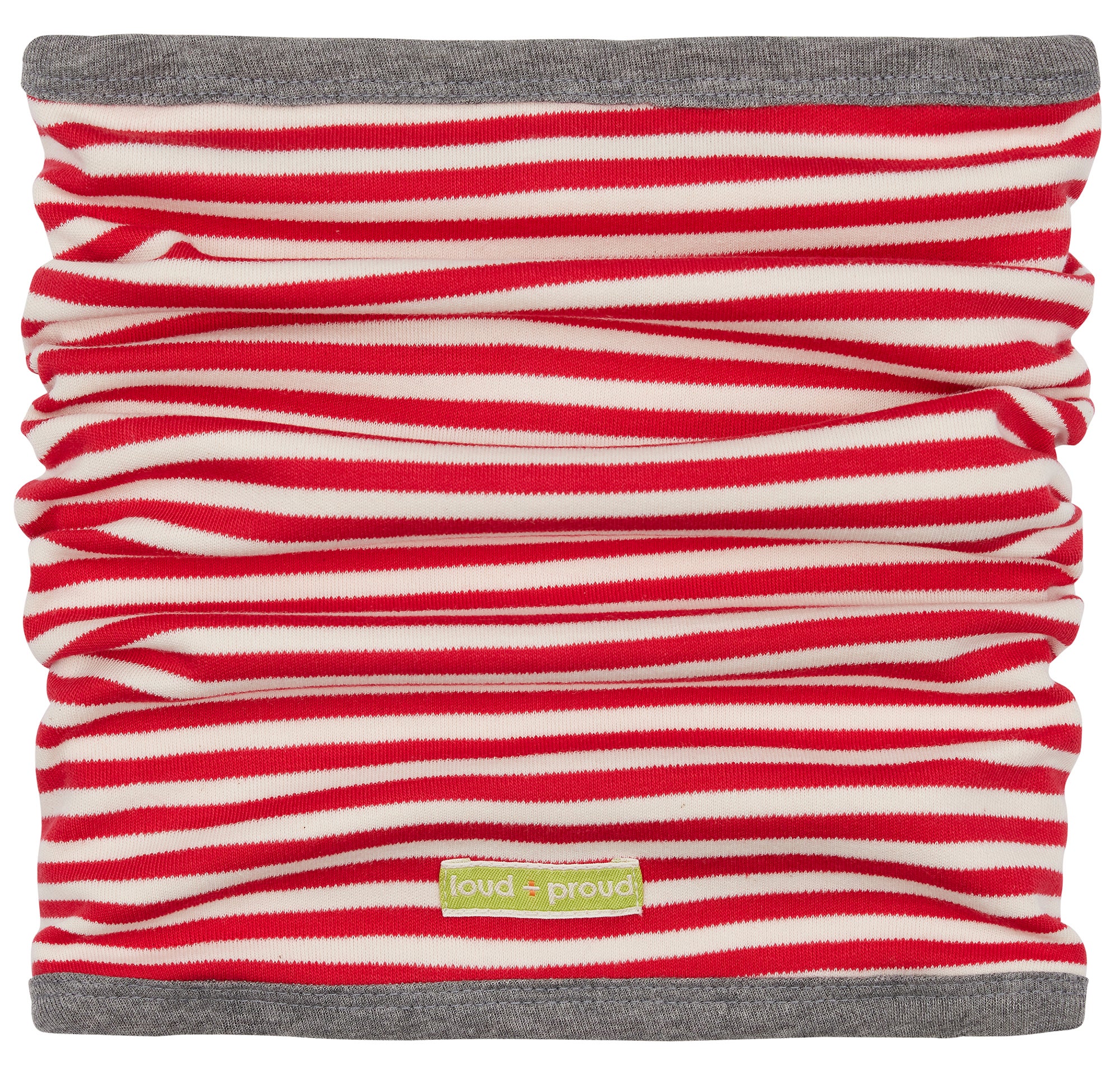 Reversible tube scarf made of interlock Reversible tube scarf made of interlock