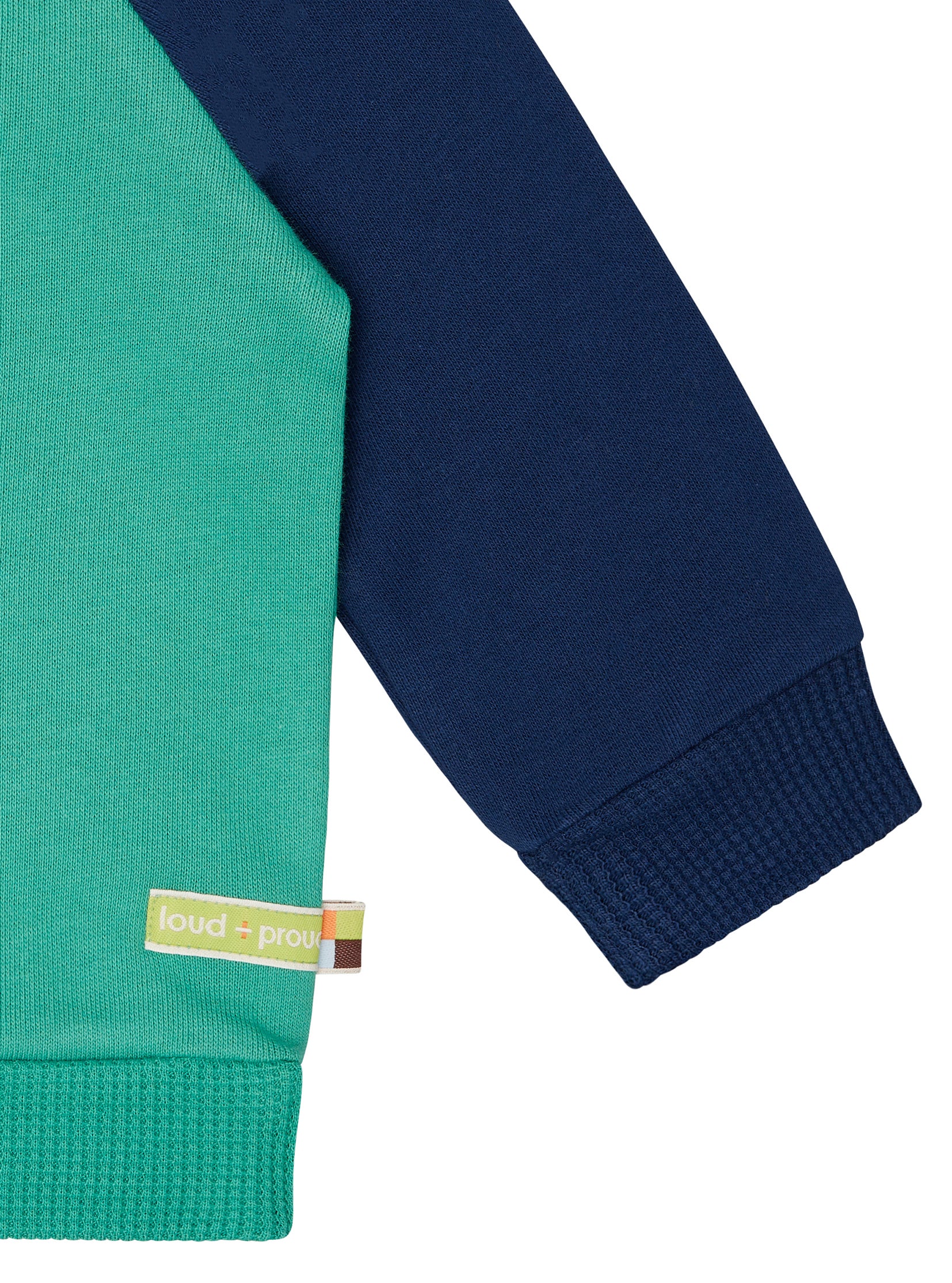 Sweatshirt with raglan sleeves