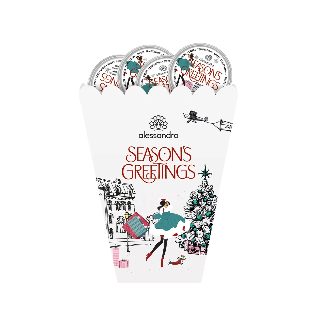 Seasons Greetings Dekorationsdose