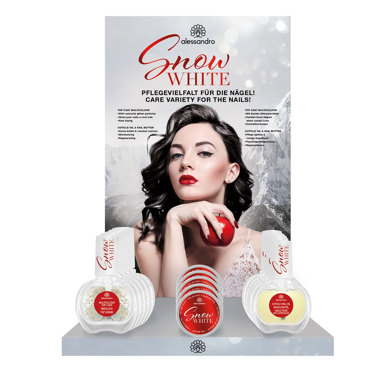 Nagelpflege Display Snow White