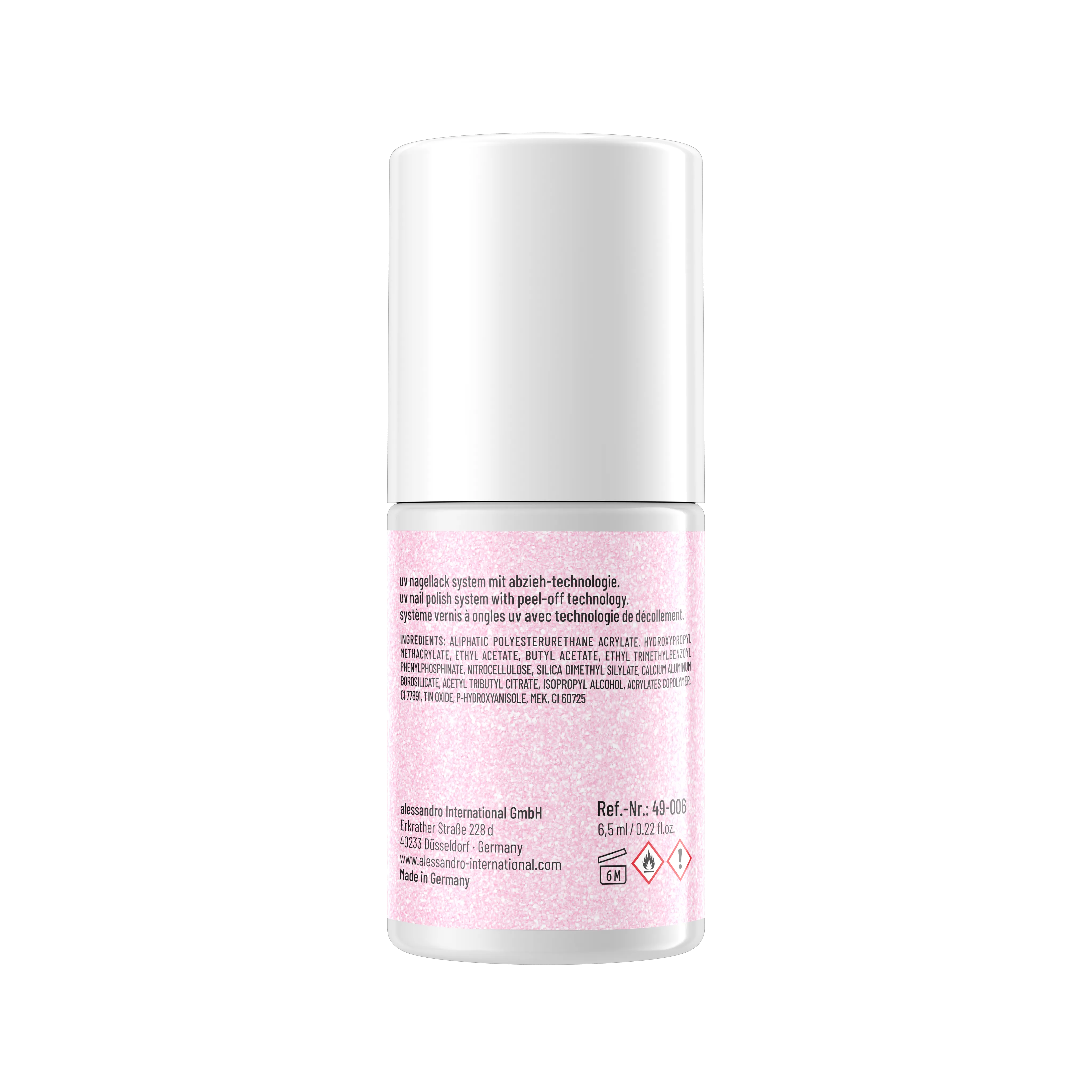 Striplac Uv Top Coat Rosé Winterglitter