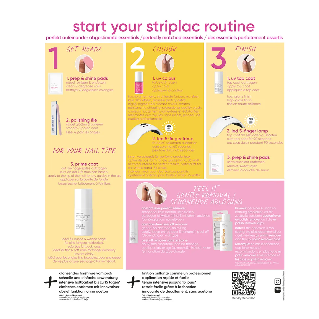 Normal Soft Set Striplac UV Starter Set normal & soft nails Summer Edition | 21-920