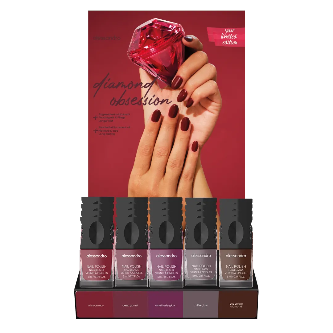 Nail Polish Look Display Diamond Obsession