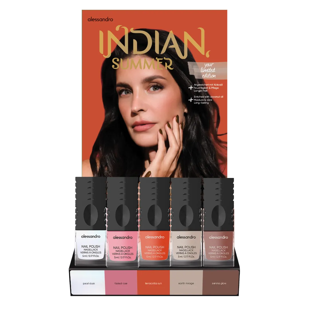 Nail Polish Look Display Indian Summer