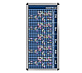 Personal-Raum-Plan, 12 Stunden, 23 Spalten, 123x57 cm,