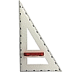 Zeichendreieck, 90°,60°,30°, Kunststoff weiß, Hypotenuse 50 cm, aus der Kategorie Zeichengeräte