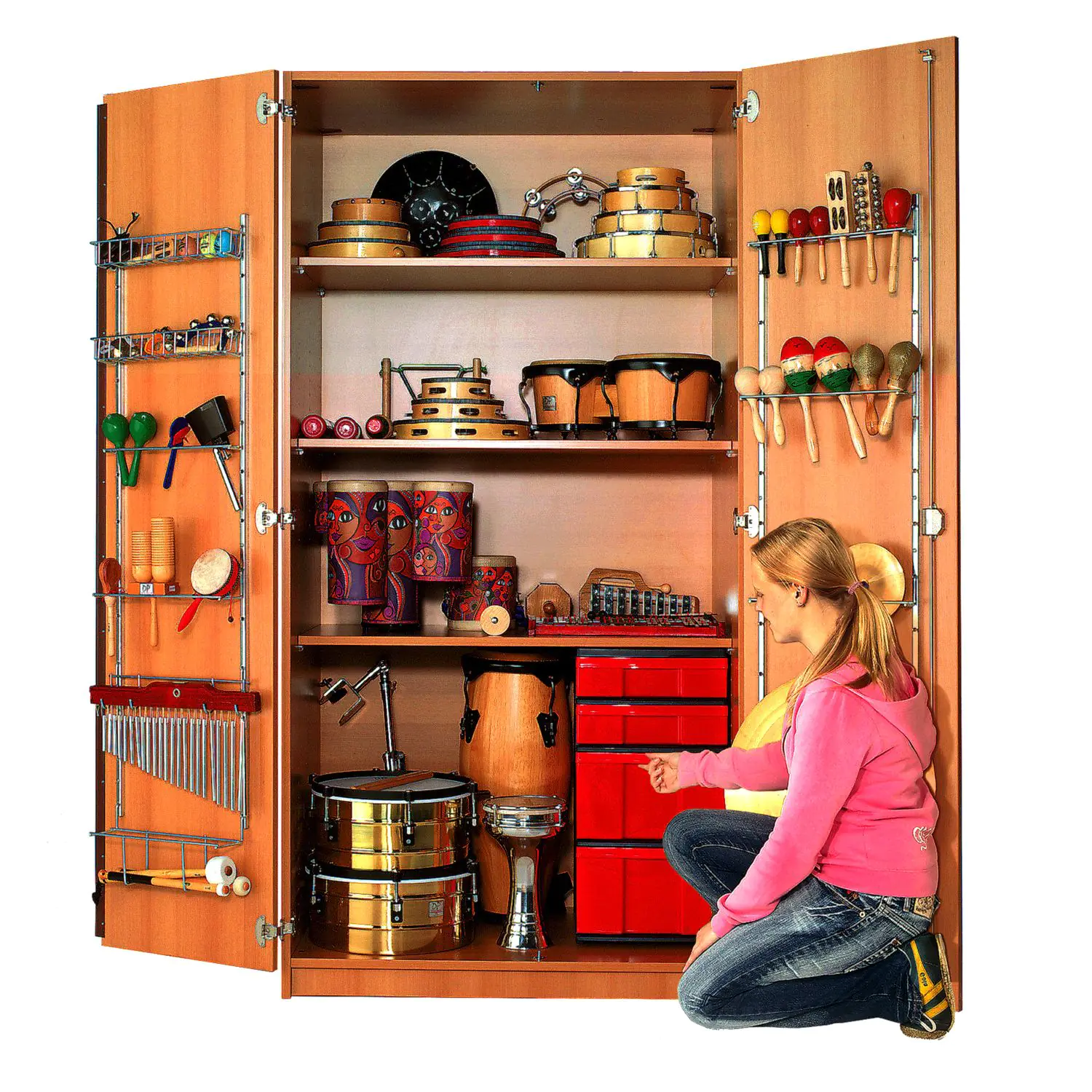 Musikschrank MOFF 4, fahrbar, B/H/T 104,5 x 190 x 60 cm aus der Kategorie Musikschränke