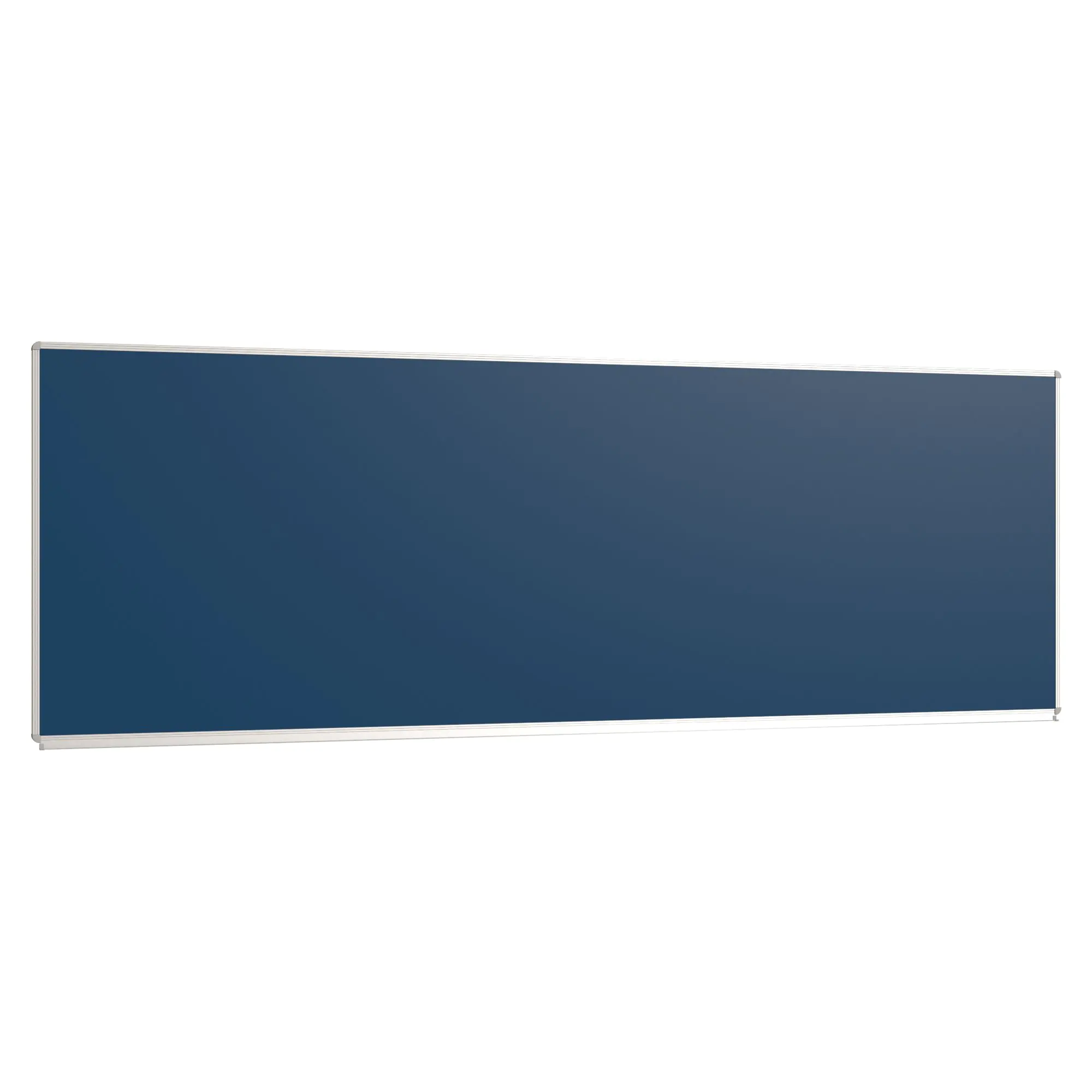 Wandtafel Stahlemaille blau, 300x100 cm, mit durchgehender Ablage, aus der Kategorie Wandtafeln Blau
