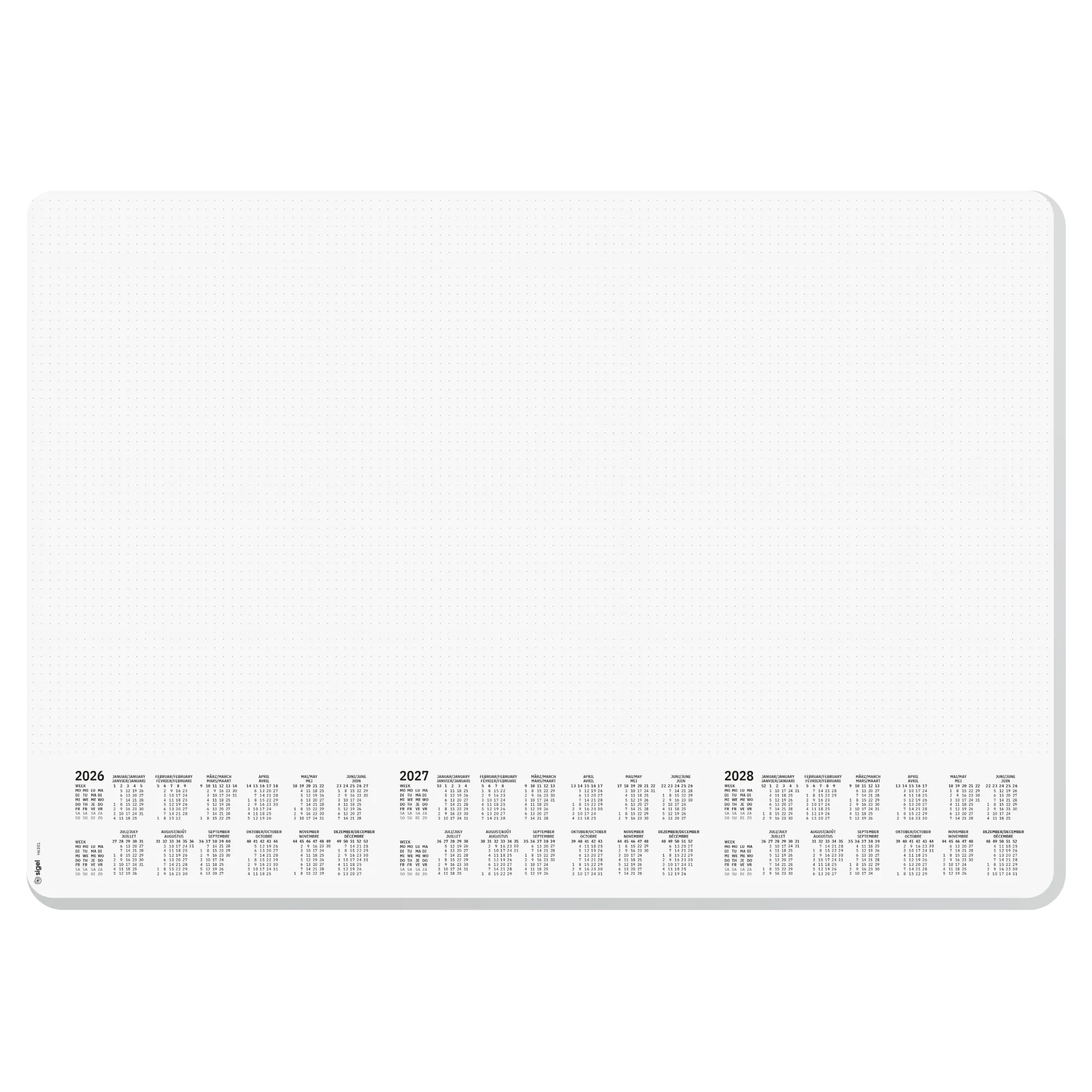 SIGEL Schreibunterlage Dotted A2 3J/1S 30Bl aus der Kategorie Utensilien