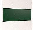 Wandtafel Stahl grün, 300x120 cm, ohne Kreideablage,