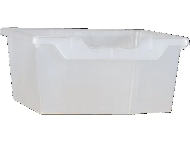 Set aus 2xErgo Tray Box L mit Montageschienen, Transparent, aus schwer entflammbarem Kunststoff aus der Kategorie Schränke Zubehör