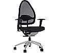 Bürodrehstuhl mit verstellbaren Armlehnen, höhenverstellbar 42-55 cm,