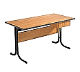 Lehrertisch, 130x65 cm (B/T), 76 cm hoch, Platte: Melamin, PU-Kante, aus der Kategorie Lehrertische