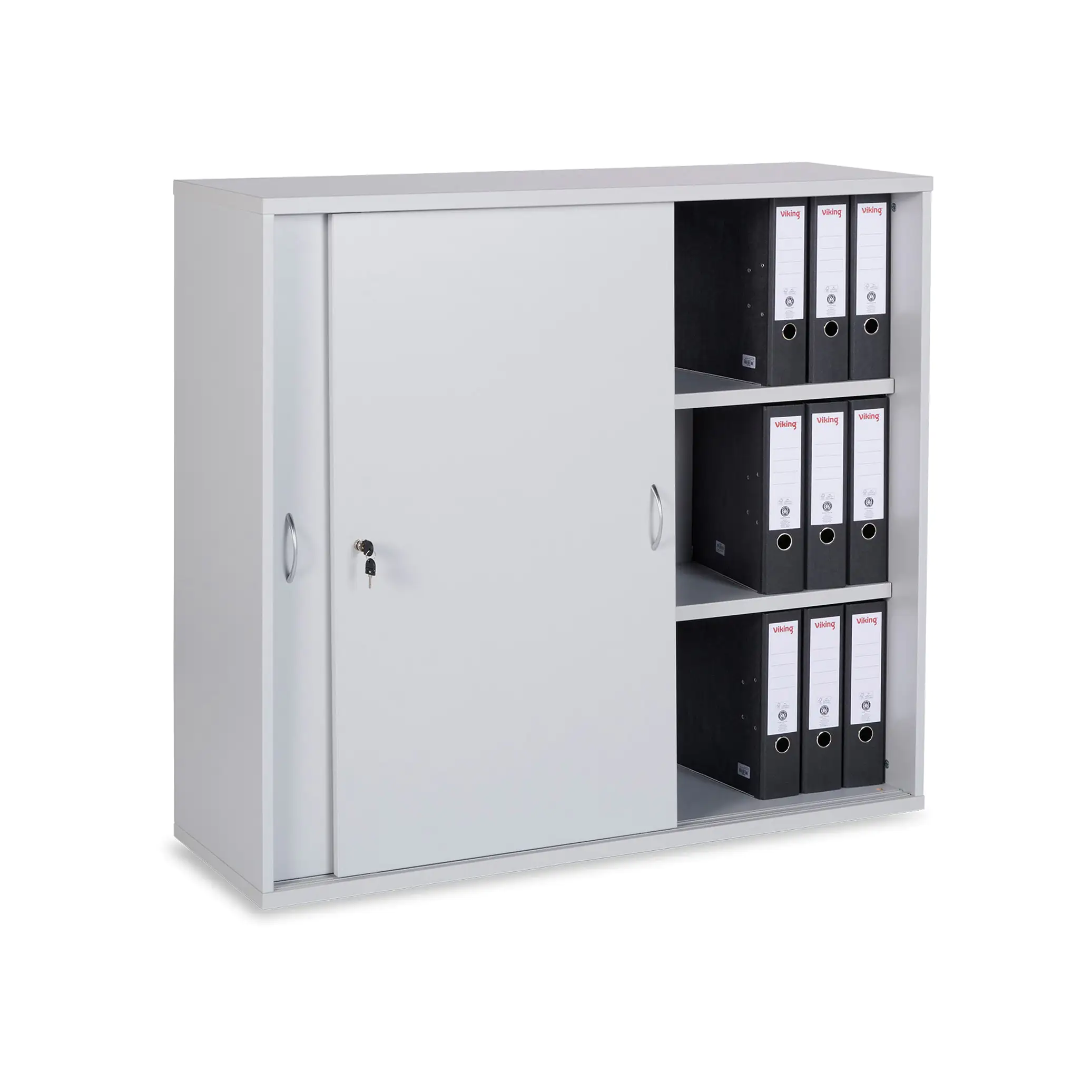 Ceha | Schiebetürenschrank HO |  120cm |  3 OH |  K/T | grau aus der Kategorie Funktionale Schränke