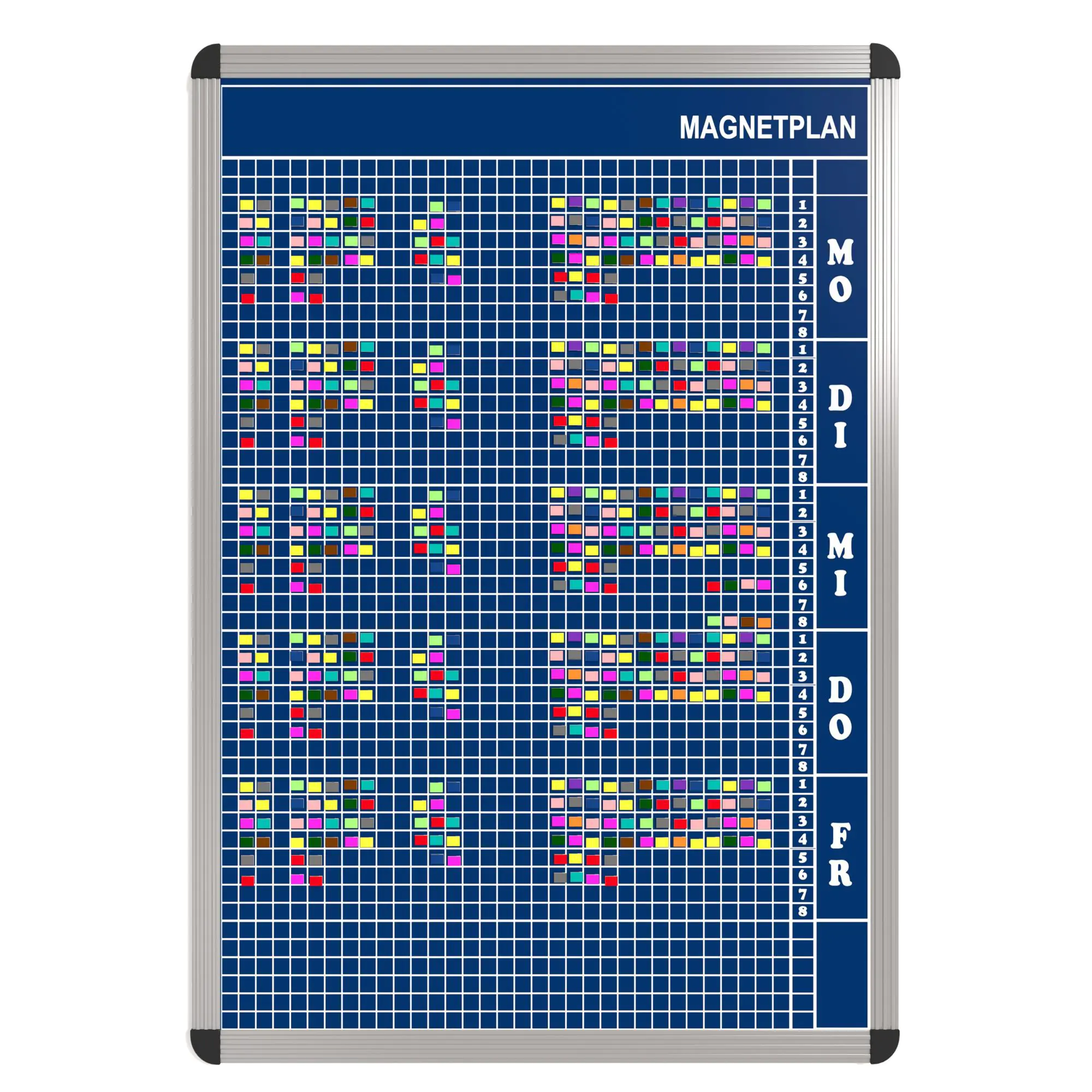 Personal-Raum-Plan,  8 Stunden, 33 Spalten, 103x77 cm,
