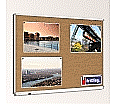 Korktafel 120x 90 cm, mit durchgehender Ablage,