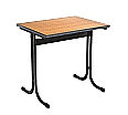 Einerschülertisch, 70x55 cm (B/T), Platte: 22 mm Melamin, PU-Kante, Höhe wählbar, aus der Kategorie Modell MT Einertisch