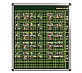 Personal-Raum-Plan,  8 Stunden, 43 Spalten, 103x97 cm,
