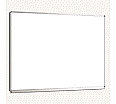 Whiteboard, 130x100 cm, mit durchgehender Ablage, Stahlemaille weiß, aus der Kategorie Whiteboards