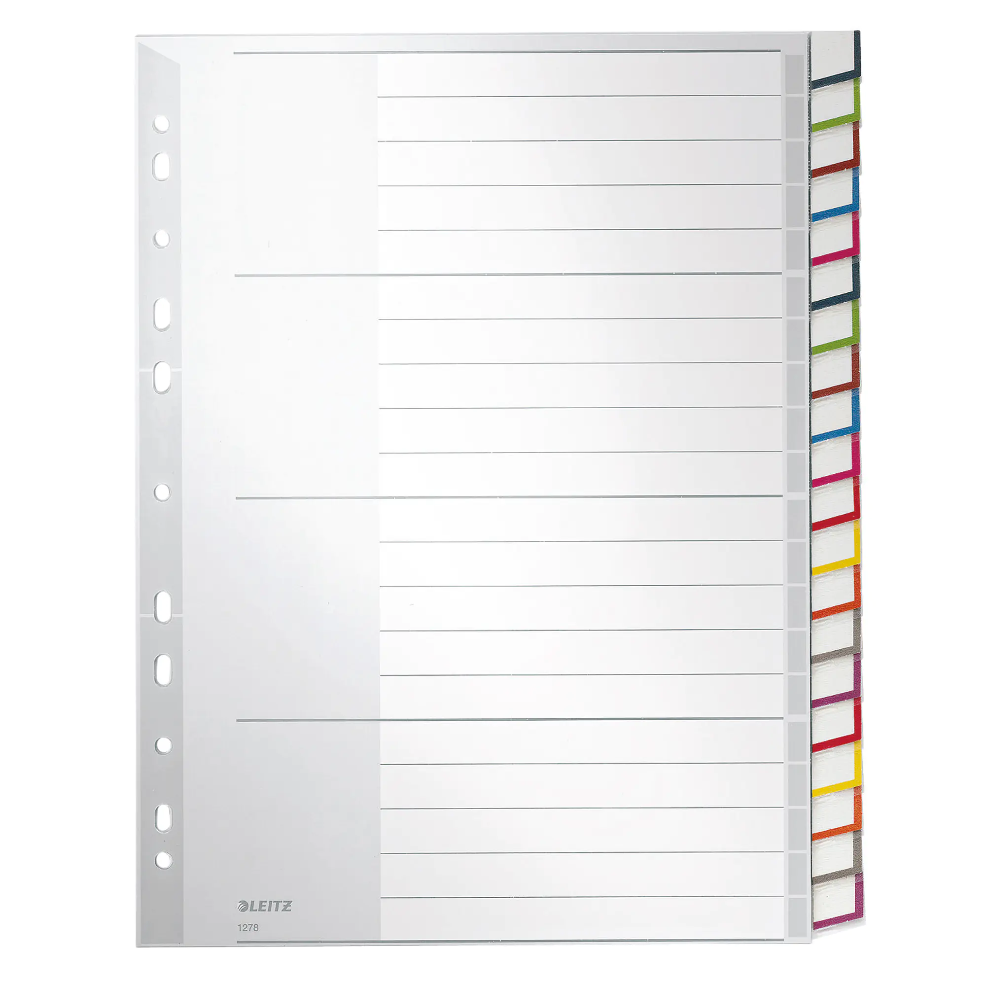 Leitz Register blanko DIN A4 20teilig PP gr aus der Kategorie Register