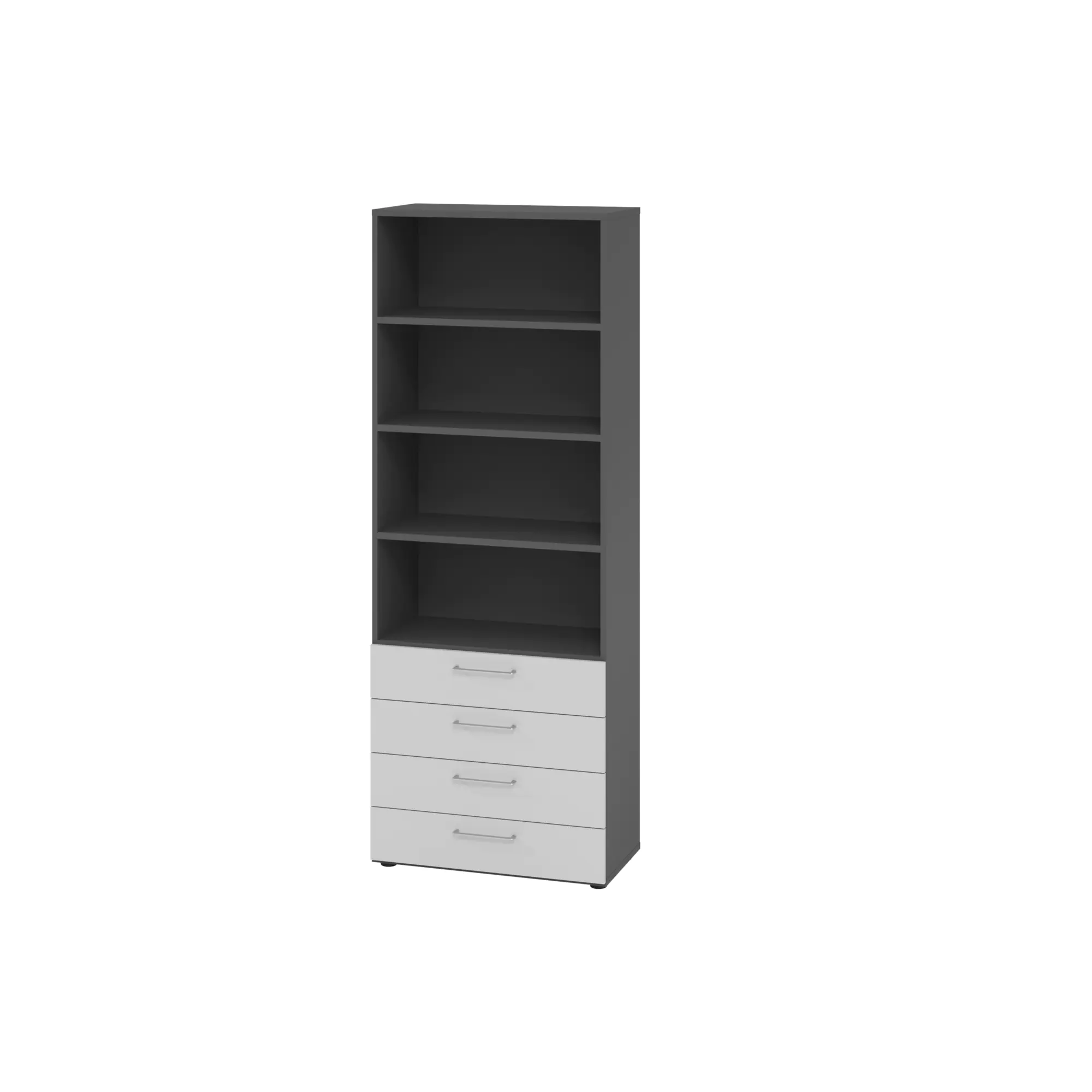 Hammerbacher Regal 6OH 4Schübe gp/gr aus der Kategorie Möbel & Ausstattung