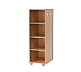 Bücherregal, 165 cm hoch, 52x64 cm (B/T), doppelseitig, 6 Böden, aus der Kategorie Bibliotheksinseln