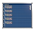 Klassen-Plantafel, 10 Stunden Mo-Fr, für 30 Klassen, 103x137 cm,
