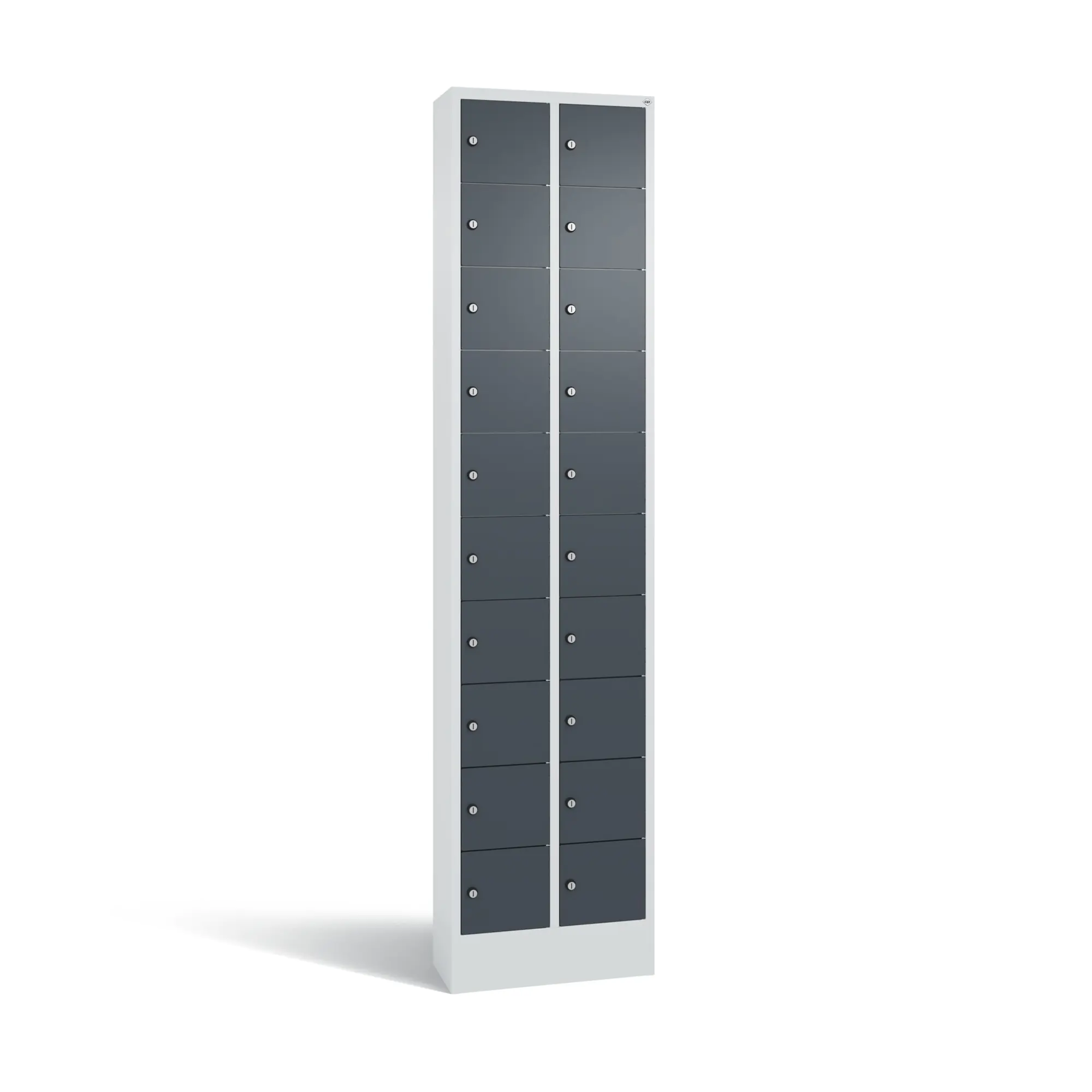 C+P Fachschrank 20Fächer 195x46x20cm lgr/an aus der Kategorie Garderobenschränke
